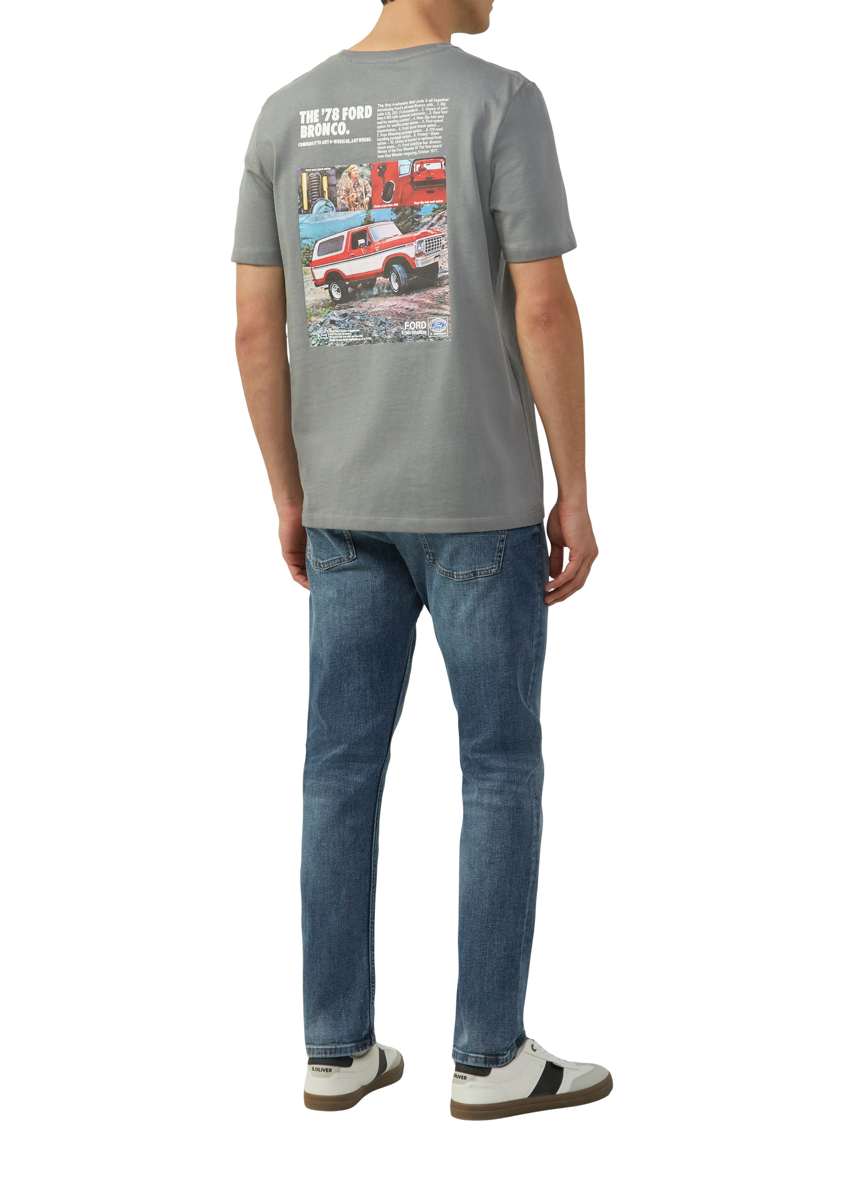 s.Oliver T-shirt met grote print op de rug
