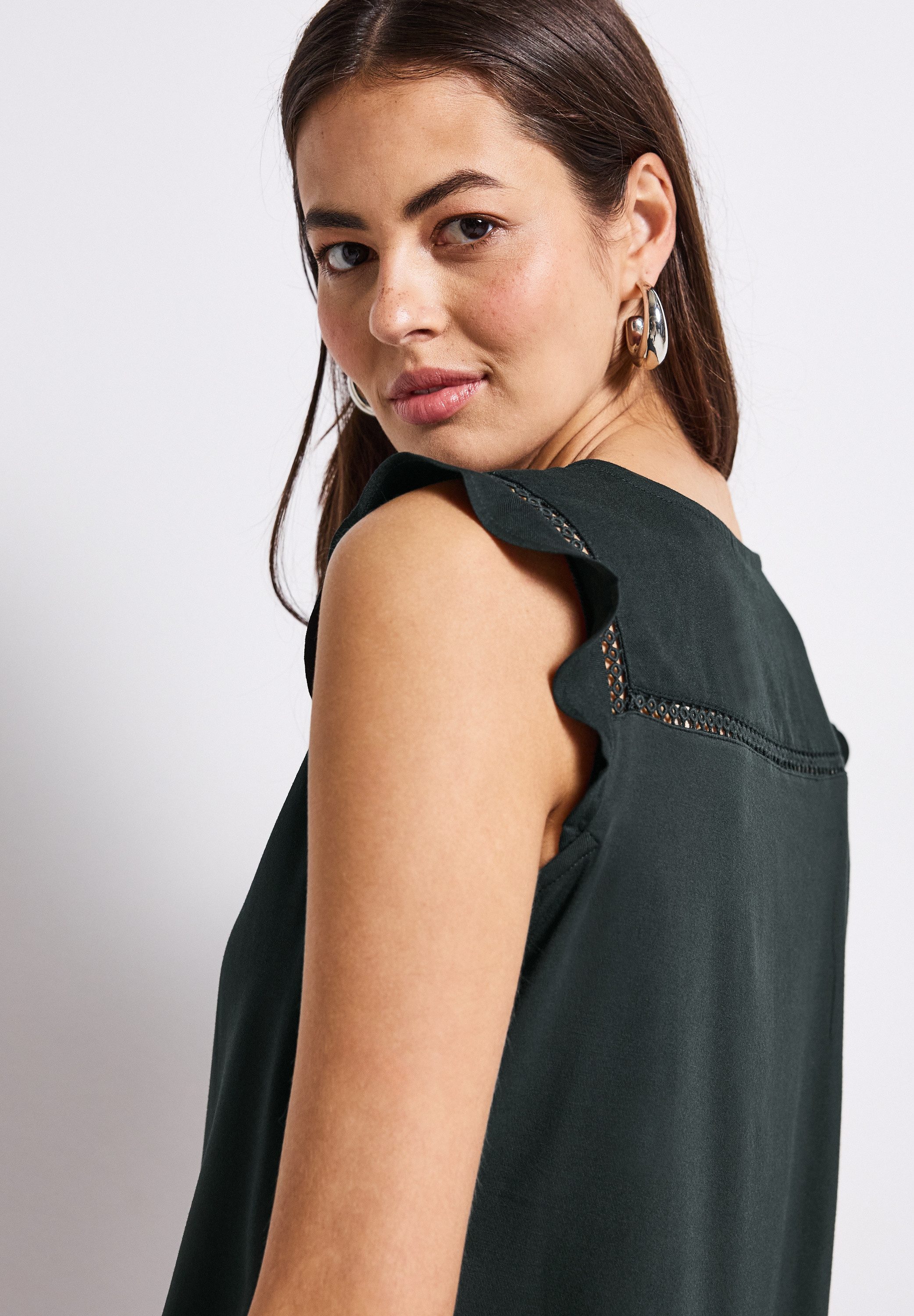 STREET ONE Shirttop met gehaakte details