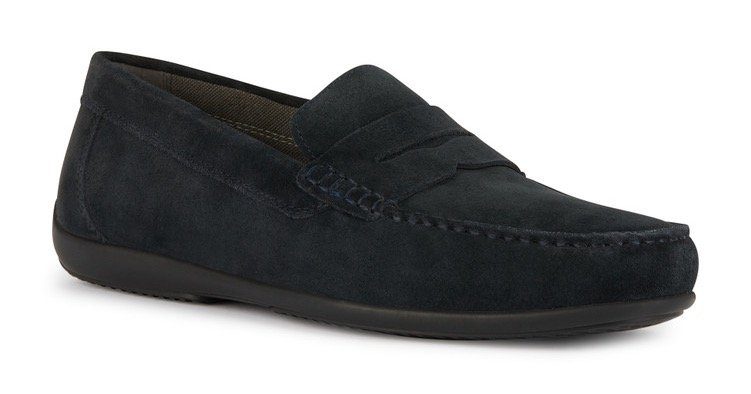 Geox Mocassins U ASCANIO C , loafer, pennyloafer, instappers voor gemakkelijk aan- en...