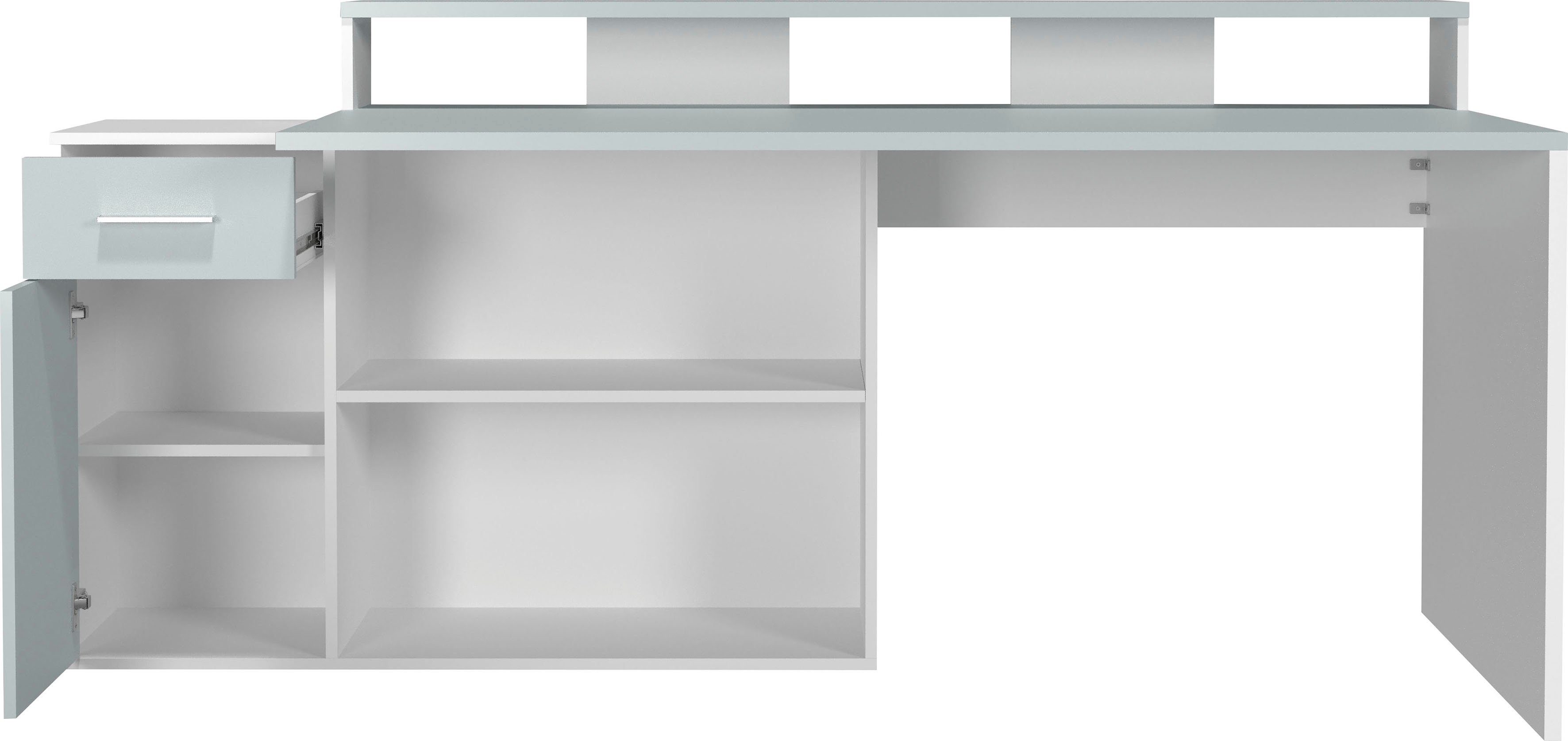 INOSIGN Bureau CHESTER Gamingtafel met lowboard - werktafel afmetingen (B/D/H) 160/115/92 cm (2 stuks)