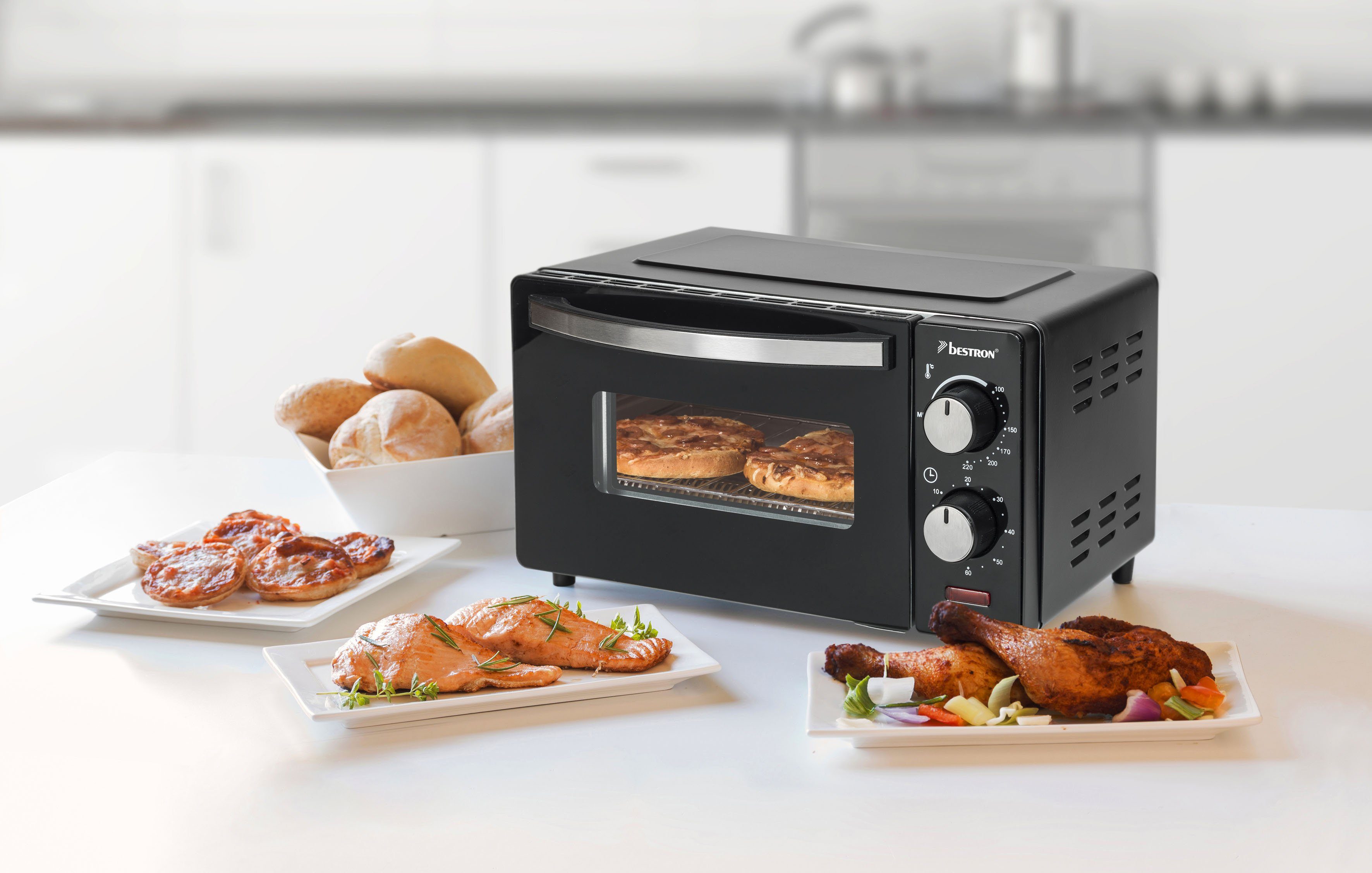 bestron Mini-oven AOV9 kompaktes Gerät