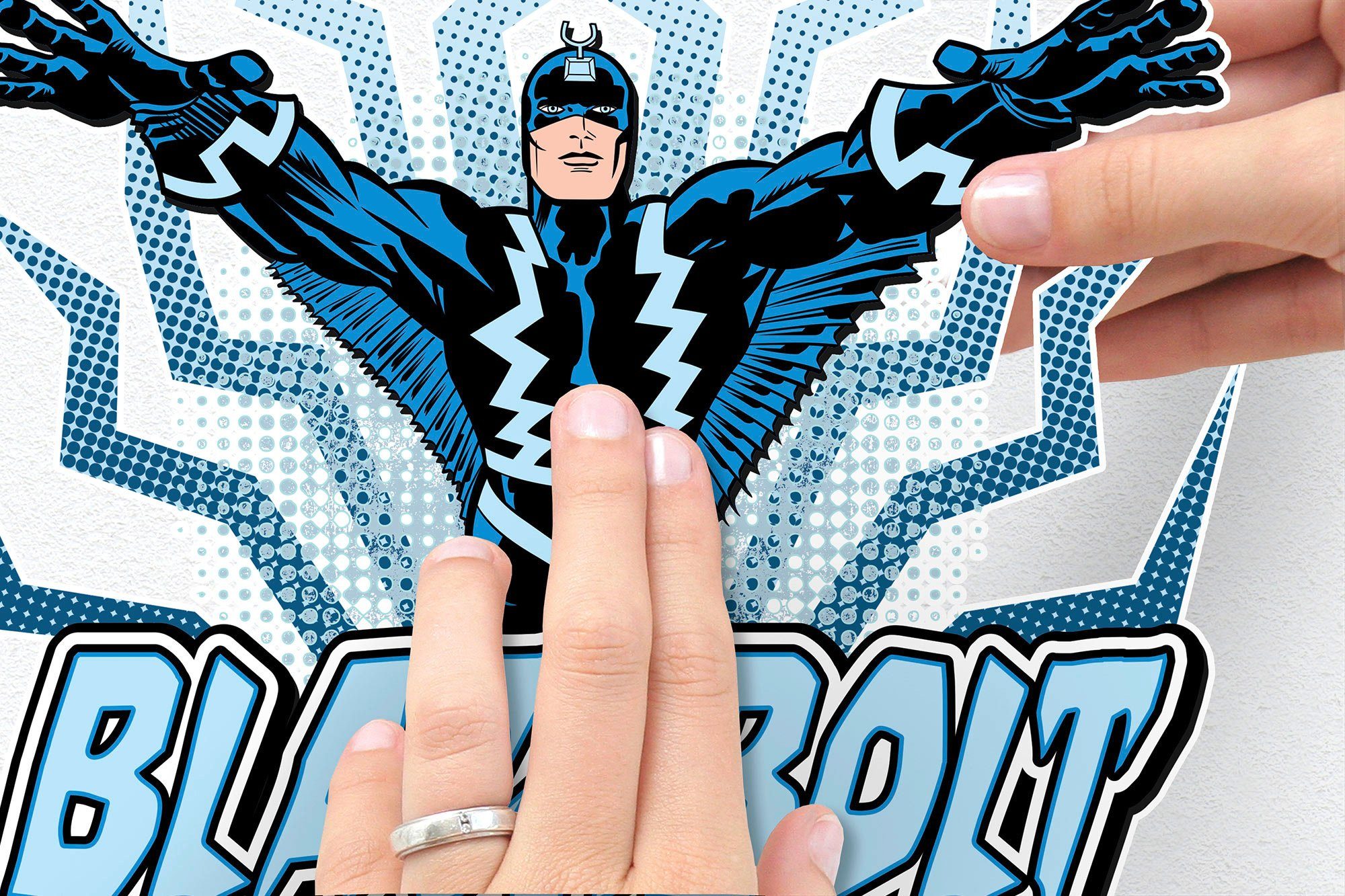 Komar Wandfolie Blackbolt Comic Classic - afm. 50 x 70 cm (1 stuk)