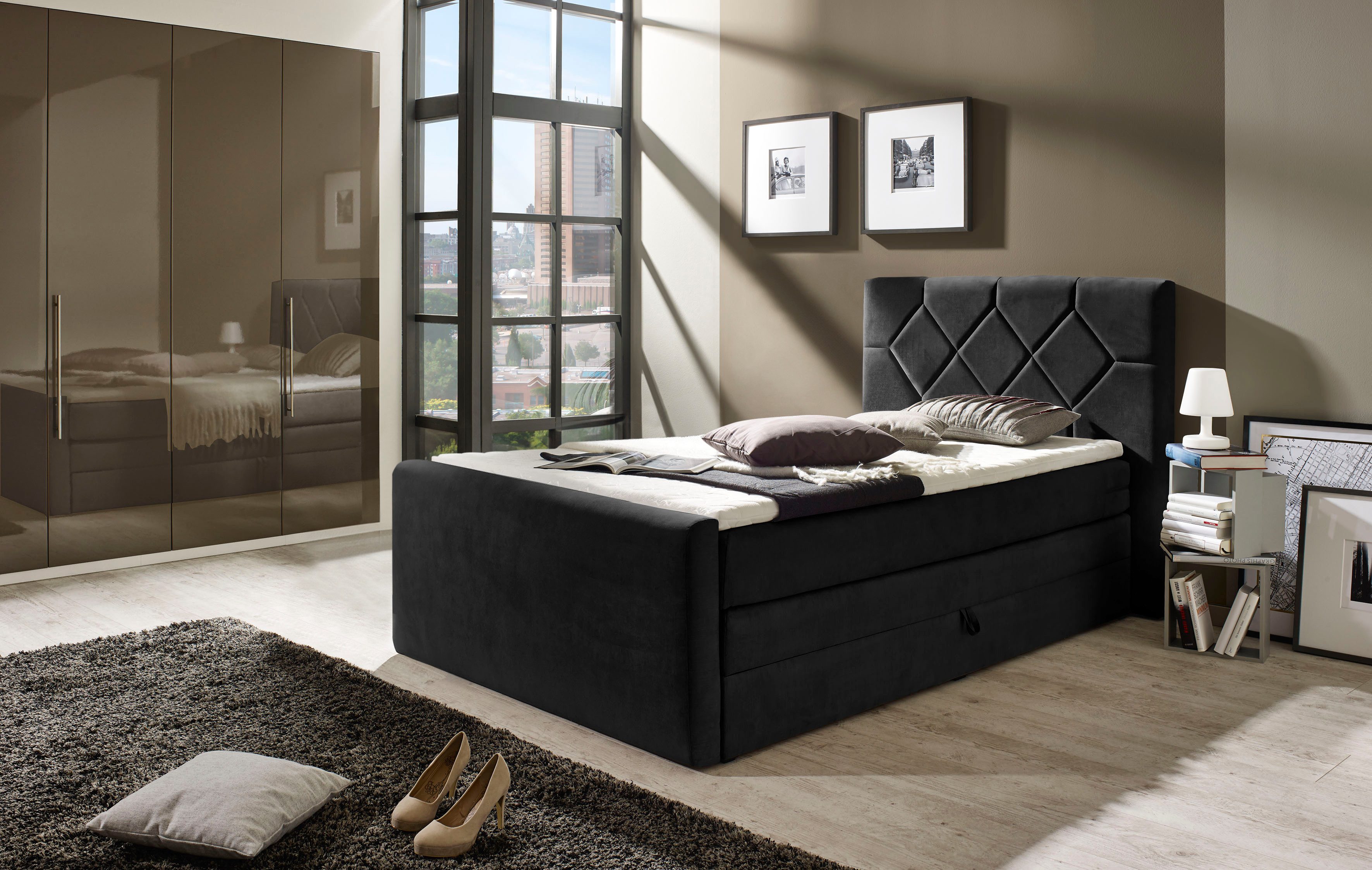 Places of Style boxspring Atlanta inclusief topmatras en bedkist