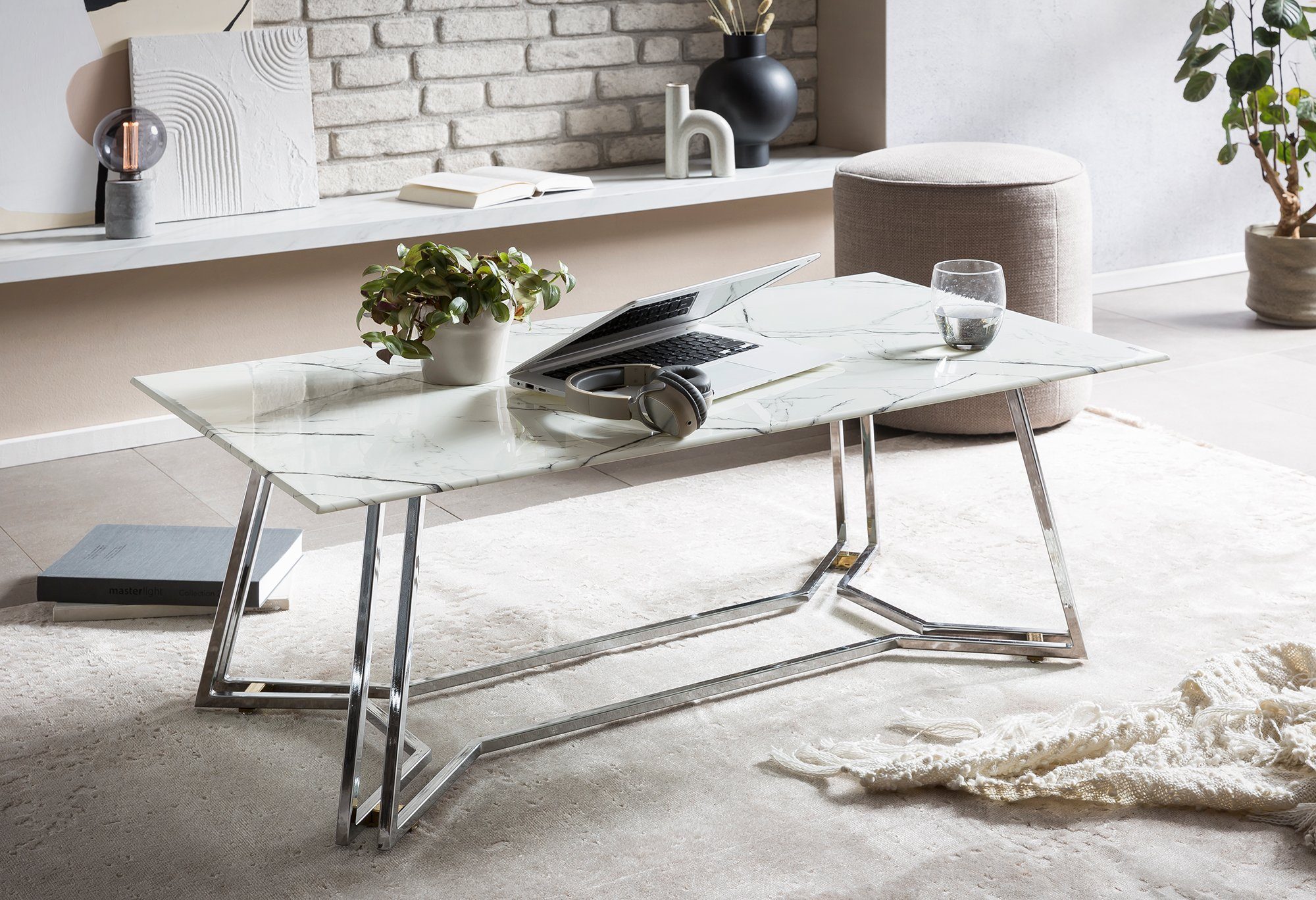 SalesFever Salontafel Tafelblad in marmerdesign