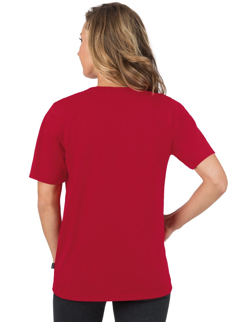 Trigema T-shirt TRIGEMA shirt met V-hals DELUXE (1-delig)
