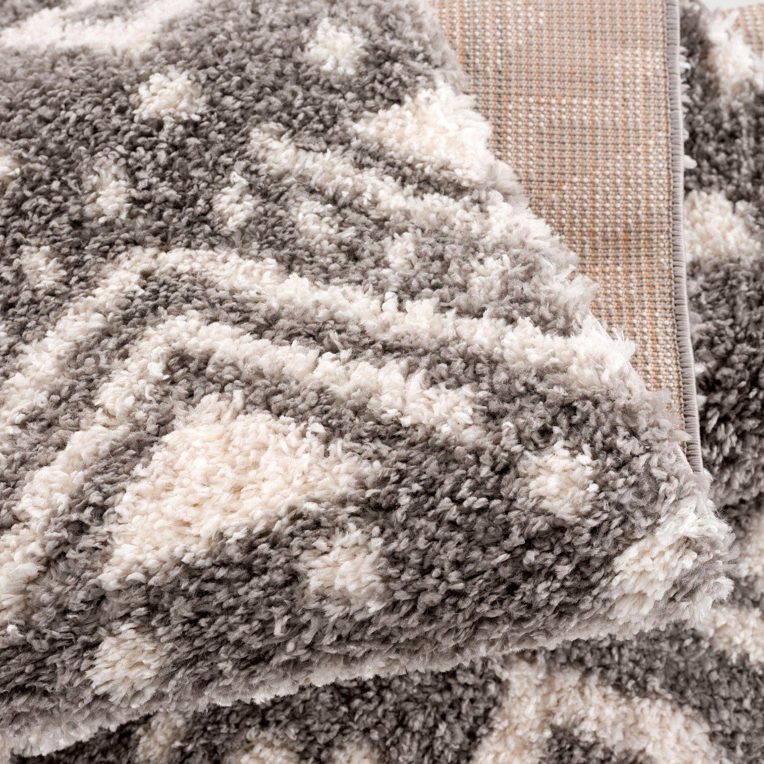 Carpet City Hoogpolig vloerkleed Pulpy 541 bijzonder zacht, met franje, etno-look