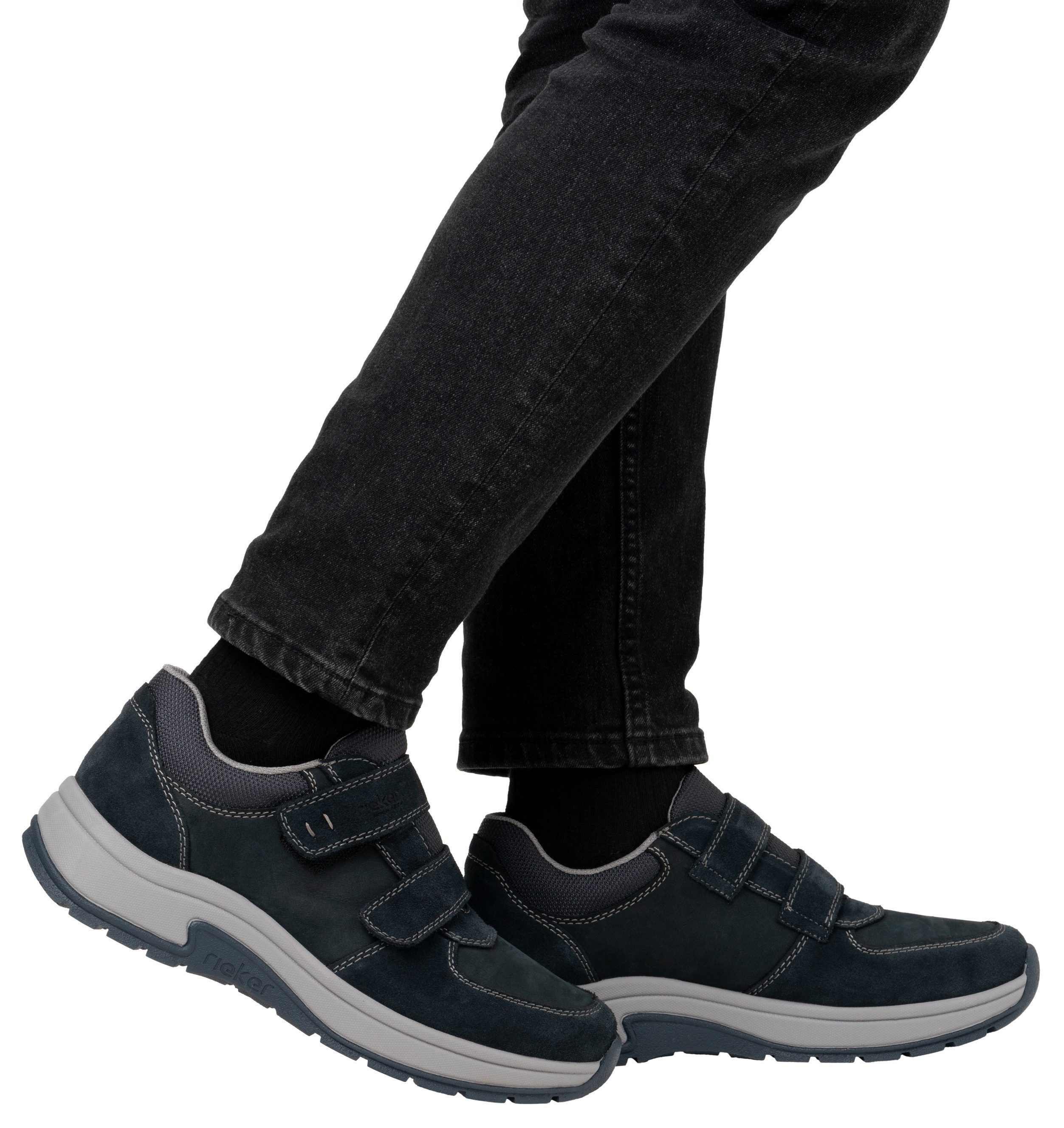 Rieker Klittenbandschoenen lage schoen, vrijetijdsschoen met uitneembare zachte inlegzool