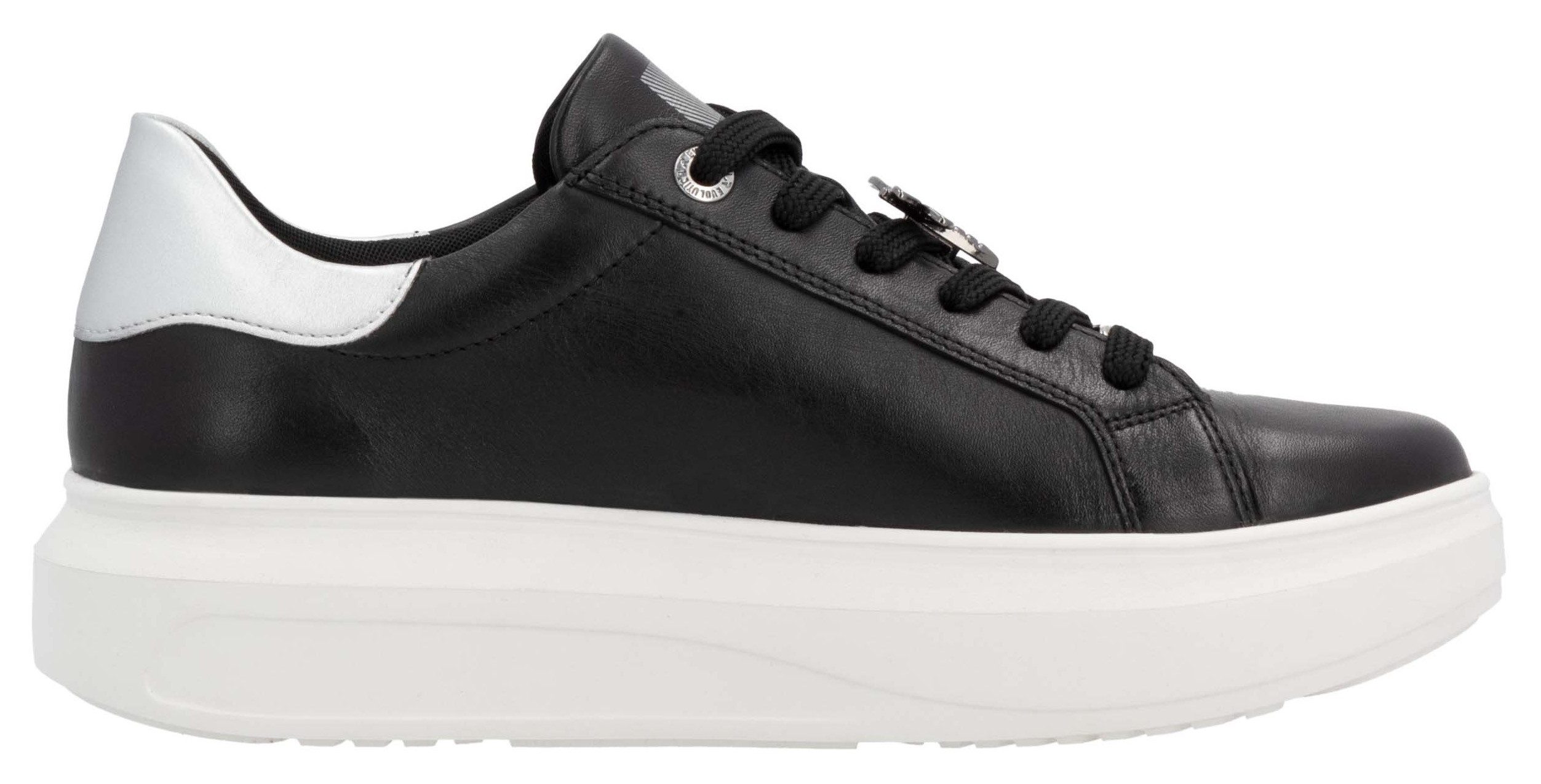 Rieker EVOLUTION Plateausneakers vrijetijdsschoen, lage schoen, veterschoen met contrast bies