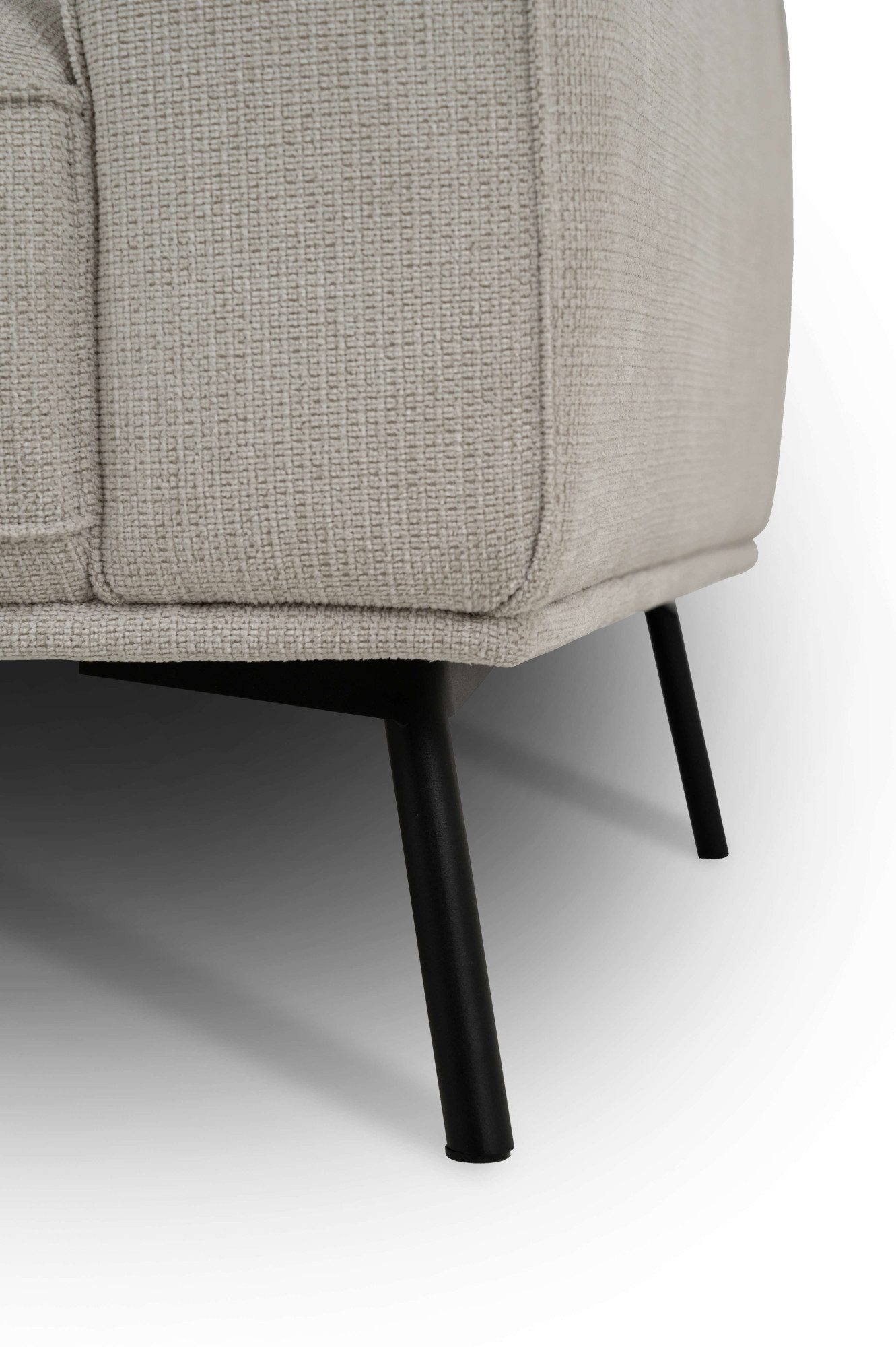 andas Hoekbank Vosby Breedte 260 cm, chenille, met decoratieve kedernaad