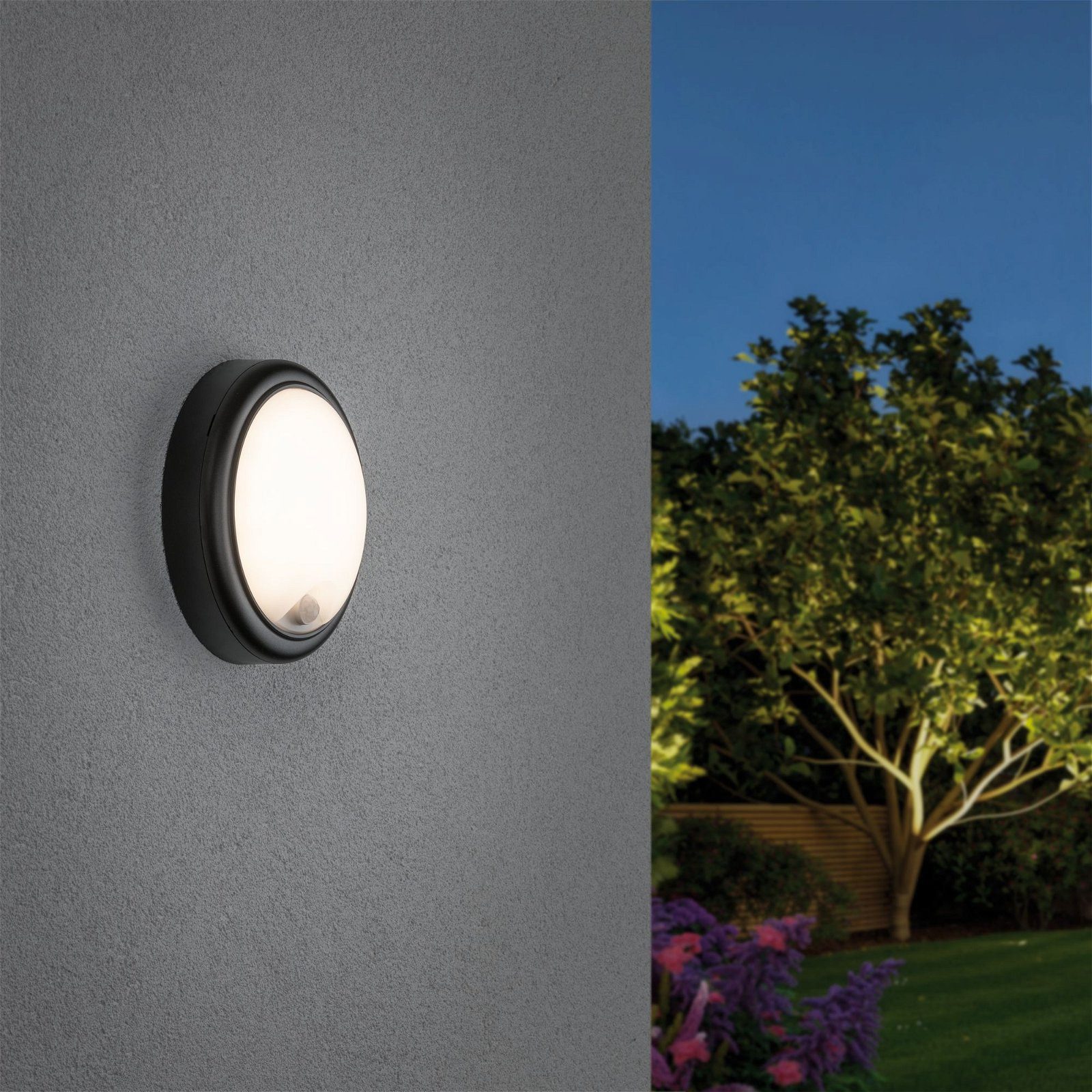 Paulmann Led-wandlamp voor buiten IP44 180mm 3000K 15W 1050lm 230V Grijs Kunststof (1 stuk)