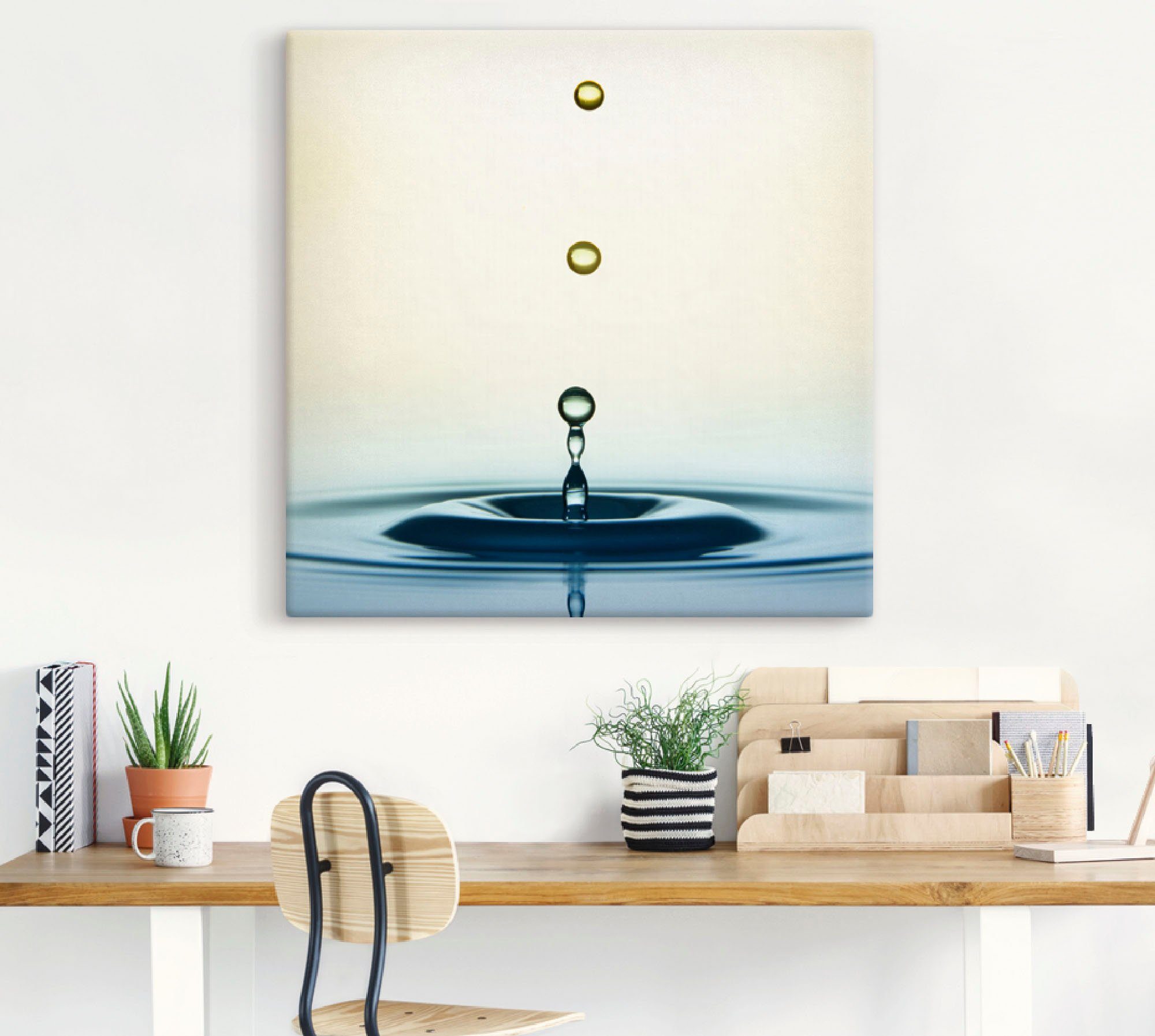 Artland Artprint Druppel als artprint op linnen, muursticker in verschillende maten