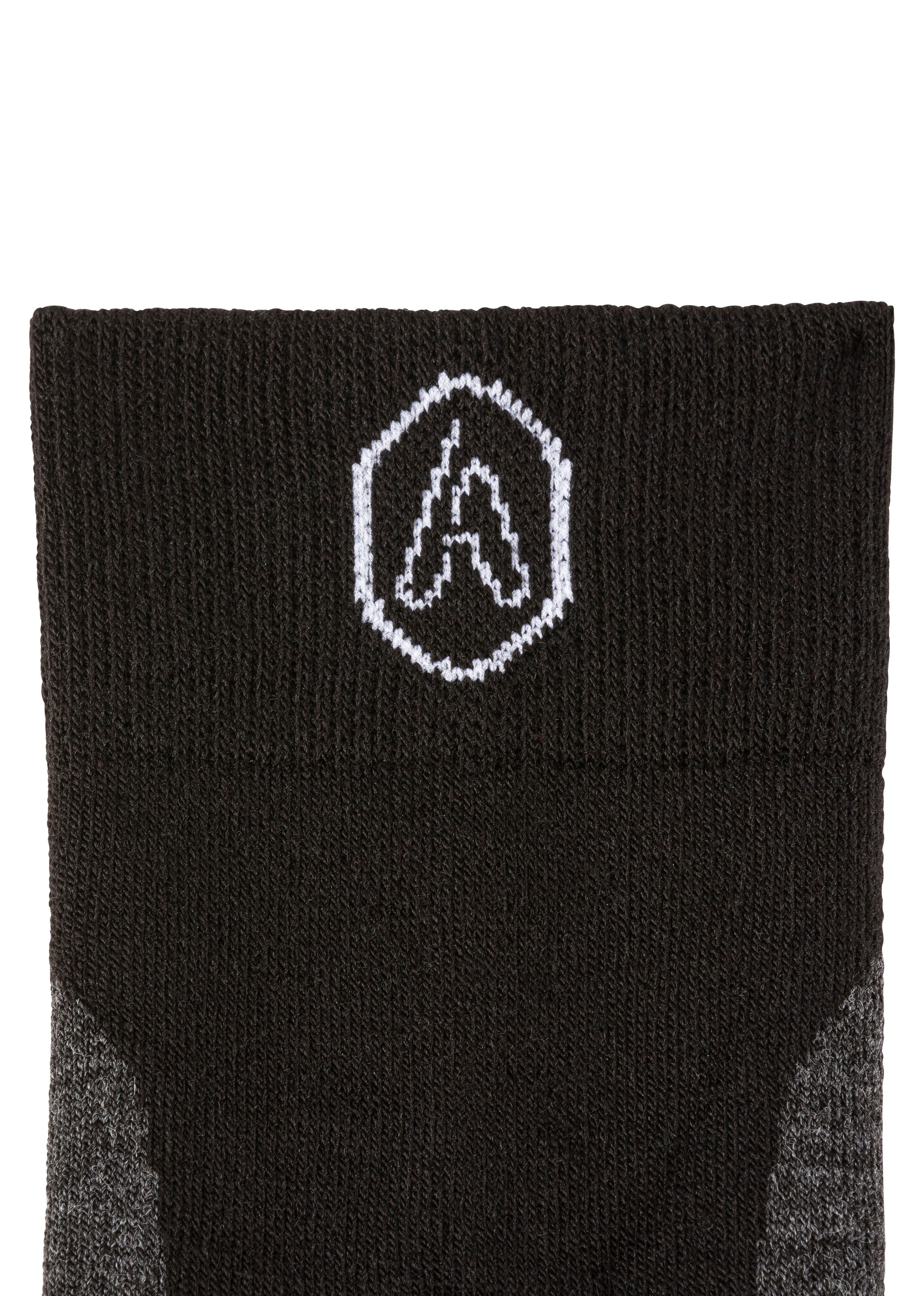 Apollo Kniekousen ADULTS SKI SOCKS DESIGN Unisex, hoog, met logoborduring in twee verschillende ontwerpen (2 paar, Set van 2)