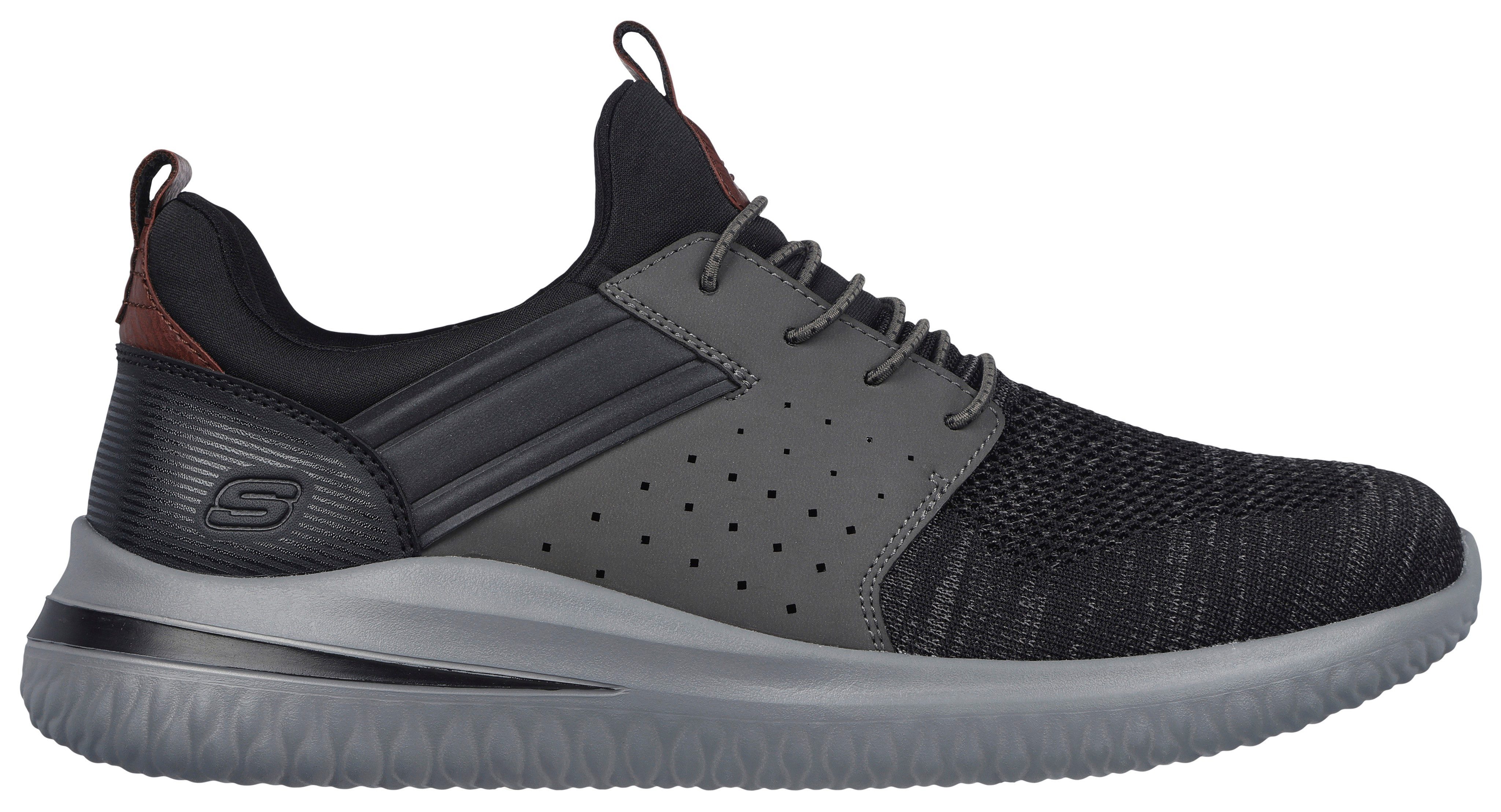 Skechers Slip-on sneakers DELSON 3.0-CICADA slipper, vrijetijdsschoen met elastiek om in te stappen