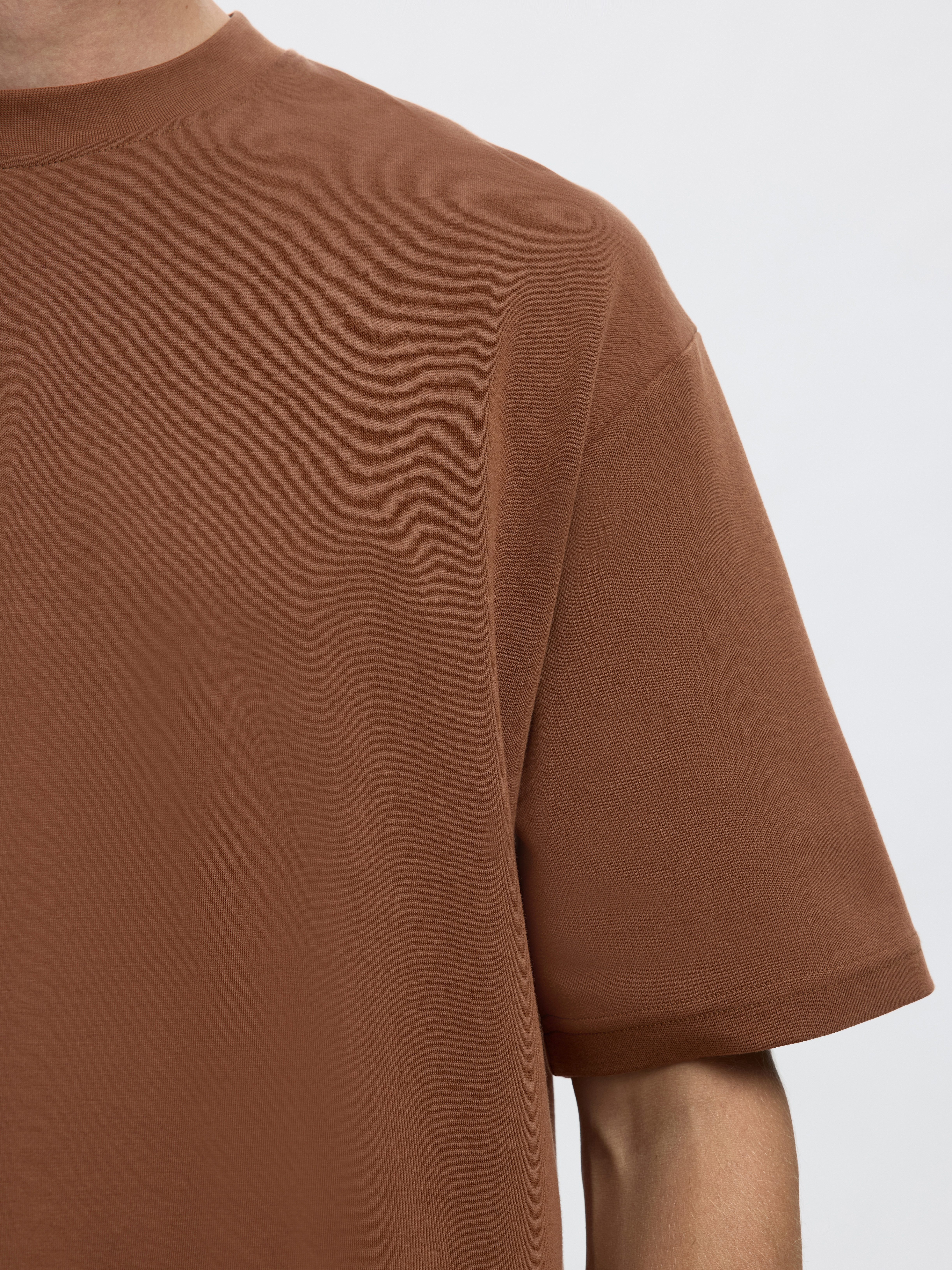 SELECTED HOMME Shirt met ronde hals SLHLOOSEOSCAR SS O-NECK TEE NOOS