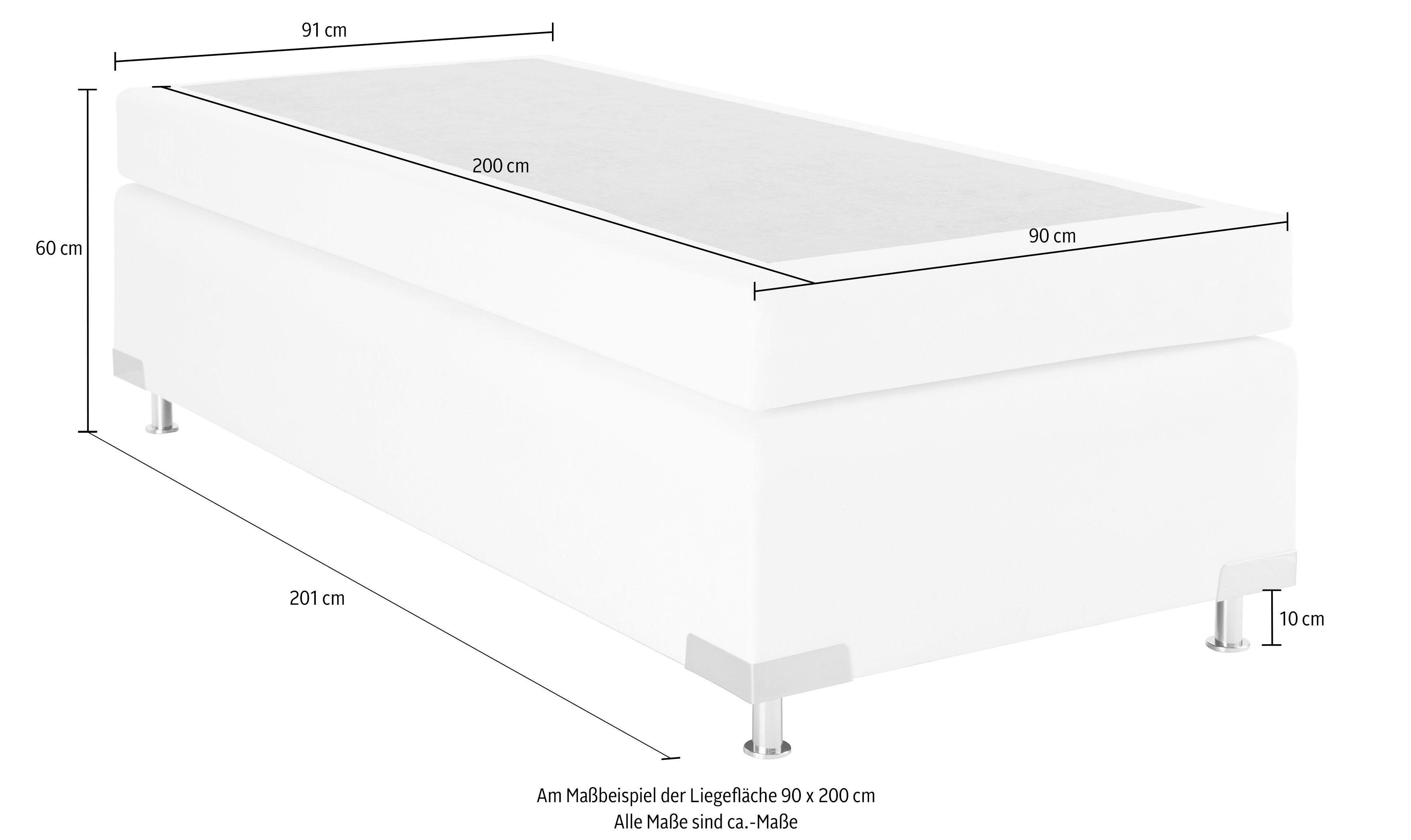 Westfalia Polsterbetten Boxspring Nederland zonder hoofdsteun, vrij plaatsbaar