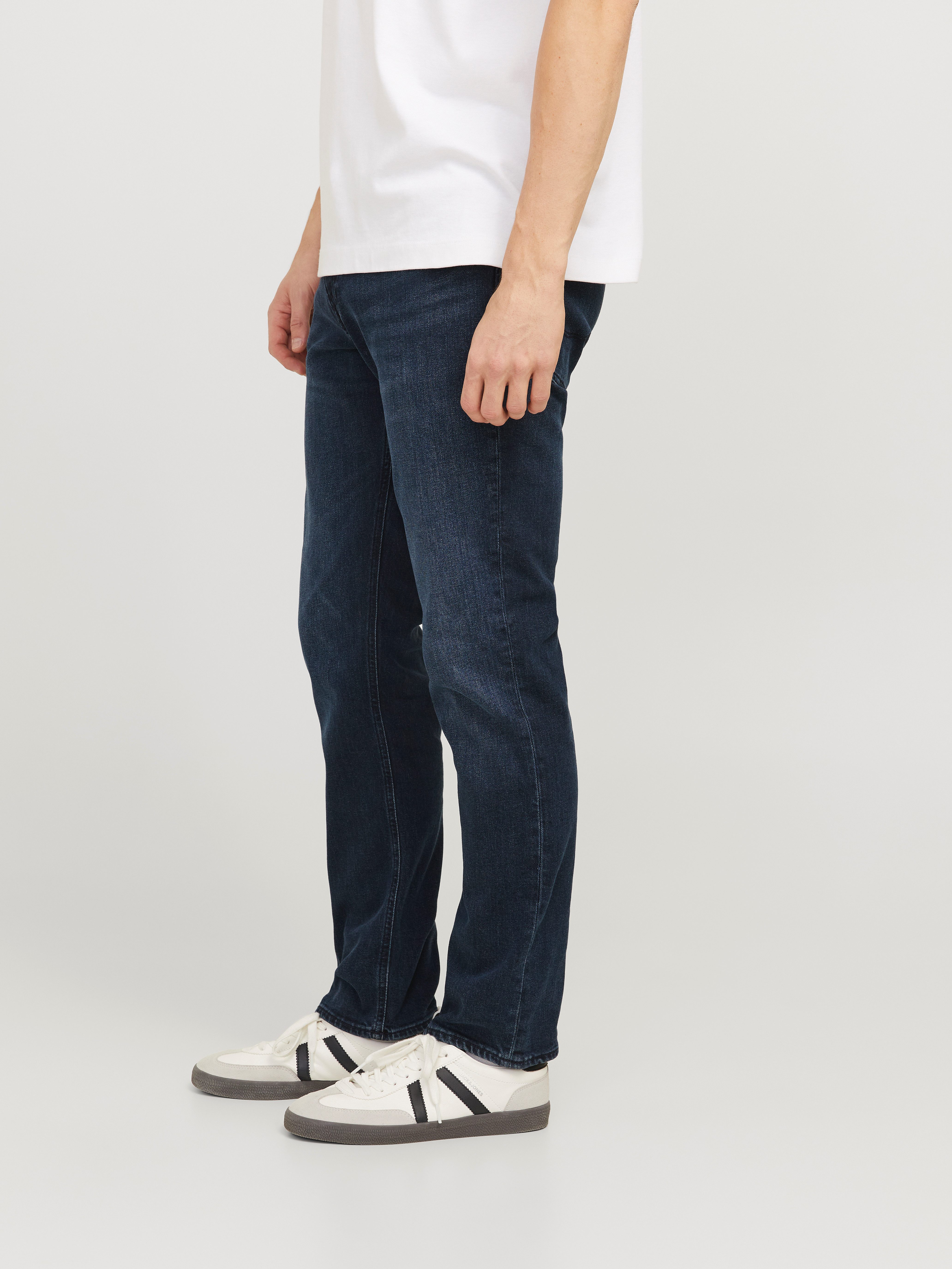 Jack & Jones Regular fit jeans JJICLARK in used-look, stretchcomfort en lage taille