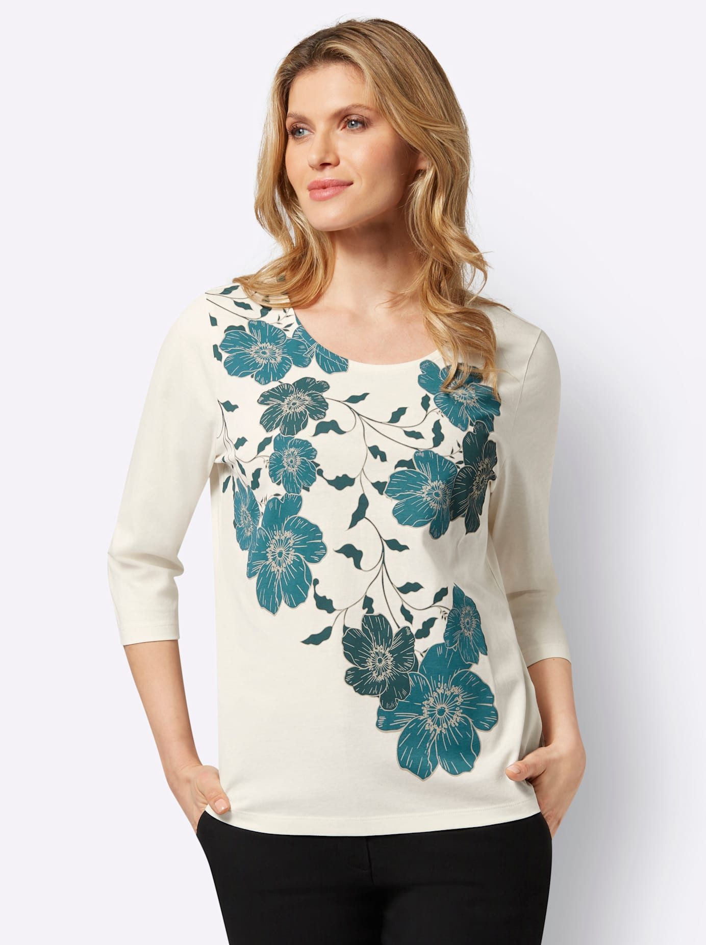 Classic Basics Shirt met ronde hals (1-delig)