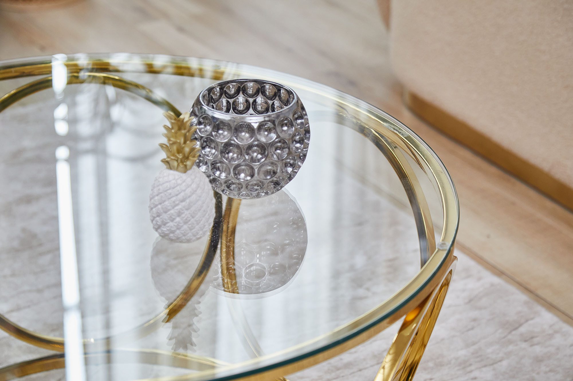 SalesFever Salontafel met designframe van roestvrij staal