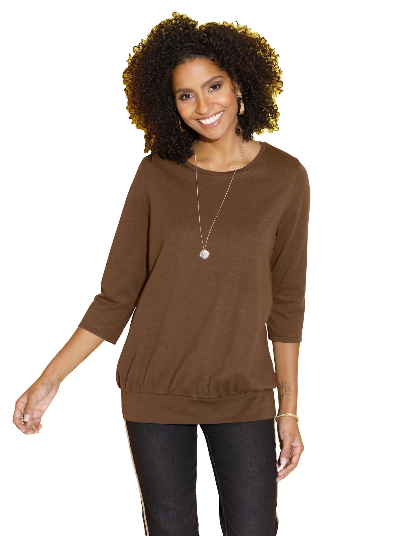 Classic Basics Shirt met 3/4-mouwen Shirt (1-delig)