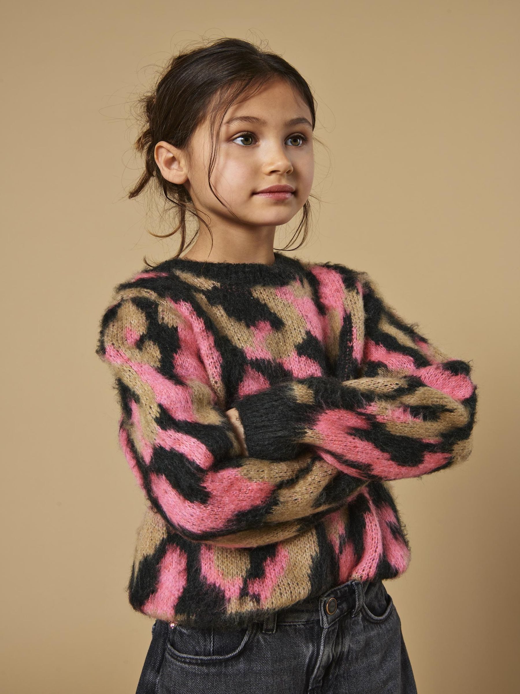 KIDS ONLY Trui met ronde hals KOGWILD L/S JQ O-NECK KNT