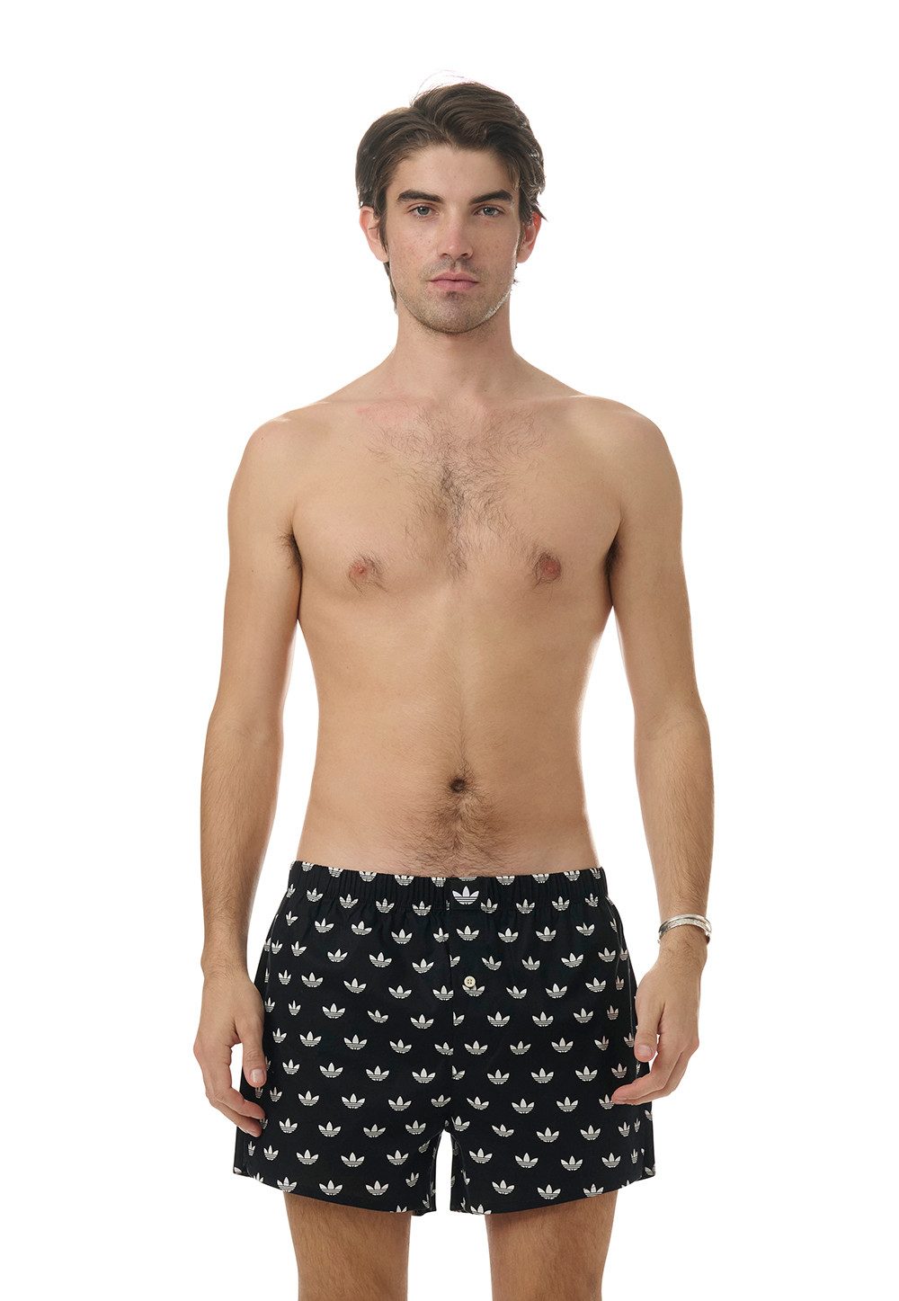 adidas Originals Boxershort Comfort Cotton Woven Katoen, wijd, elastiek, all-over print, zacht, ademend (Set van 2)