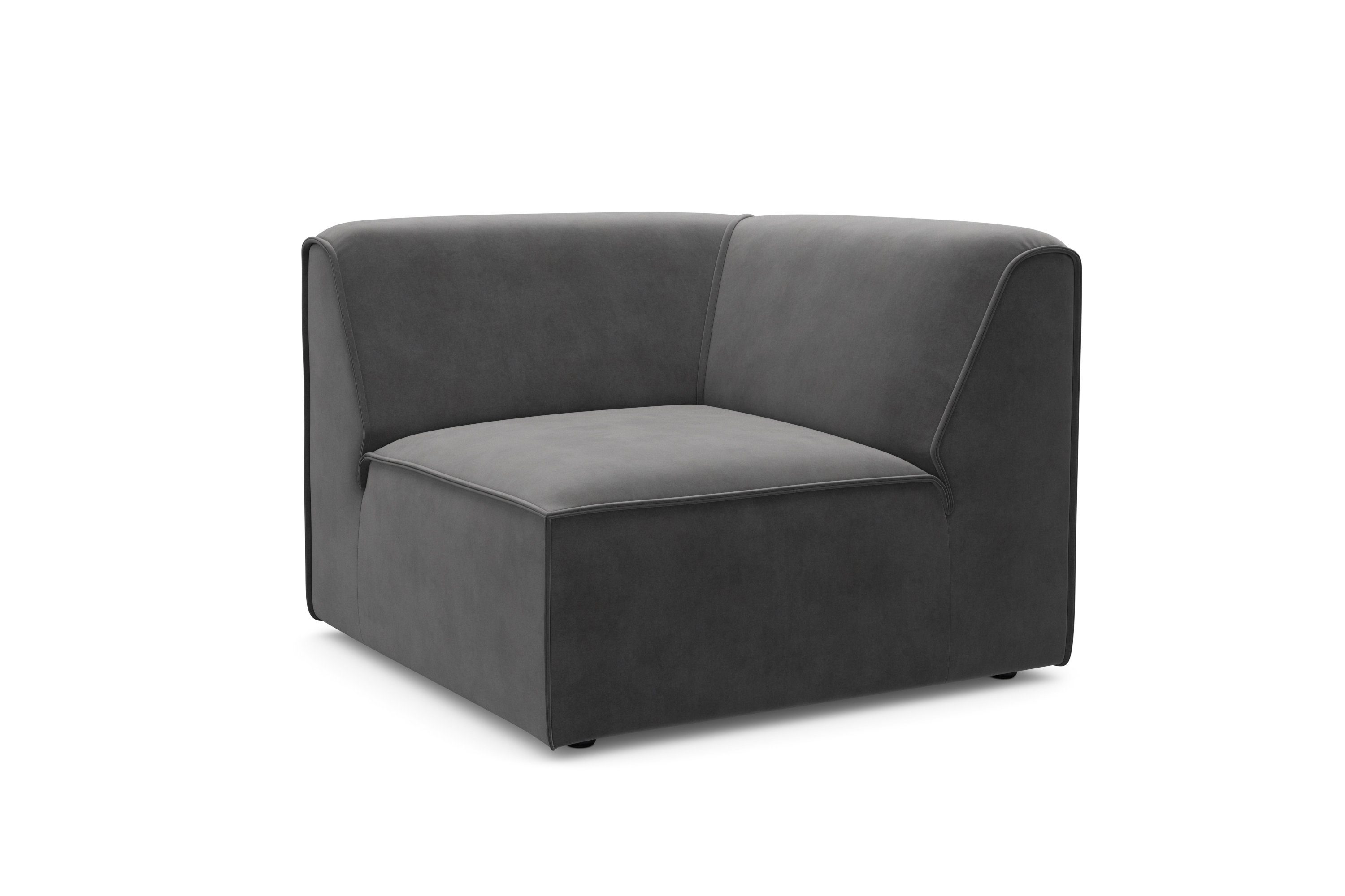 RAUM.ID Bank-hoekelement Merid, sofa-element, afmetingen B/D/H: 97/97/46 cm als module of apart te gebruiken, voor individuele samenstelling