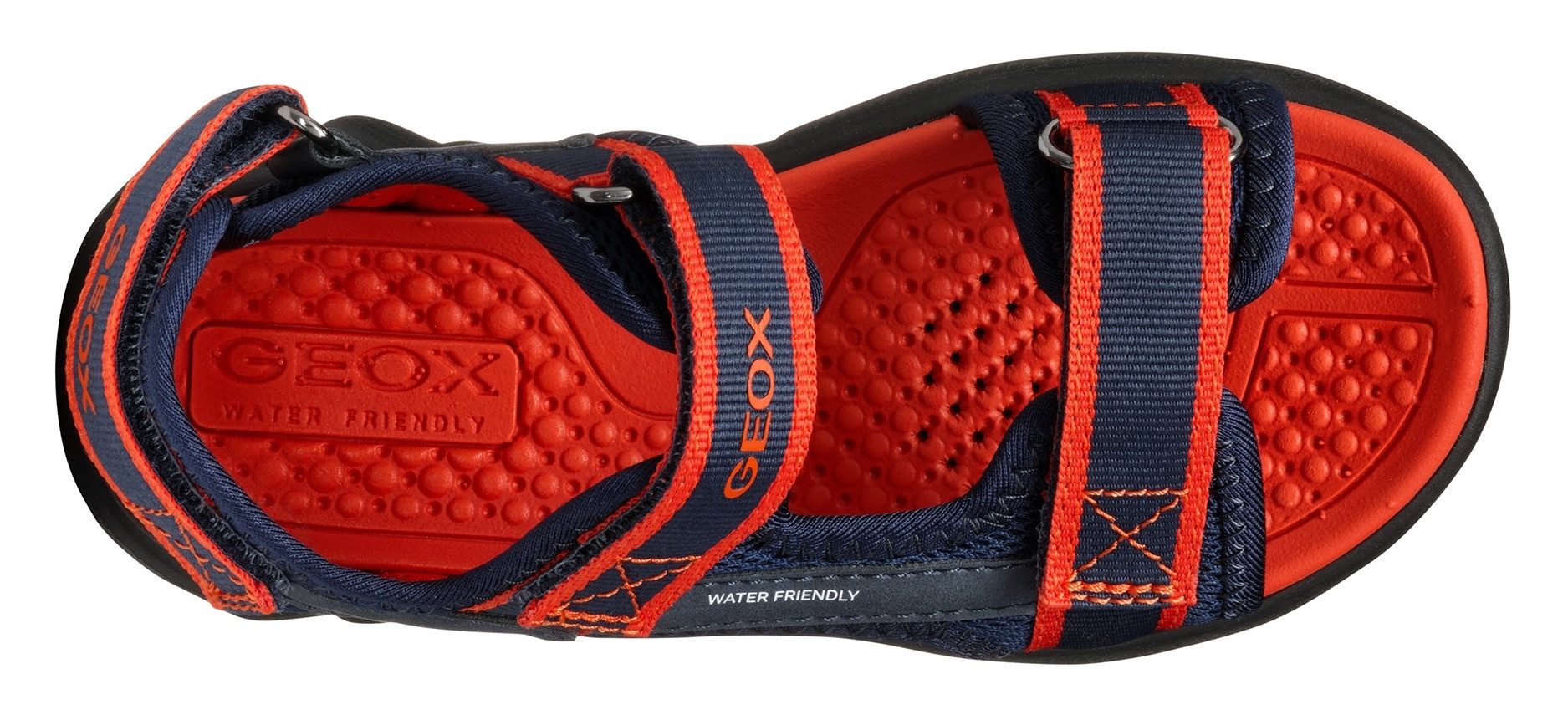 Geox Sandalen J SANDAL AIRADYUM BO , trekking sandaal, zomerschoen, klittenbandschoen met gekleurde binnenzool