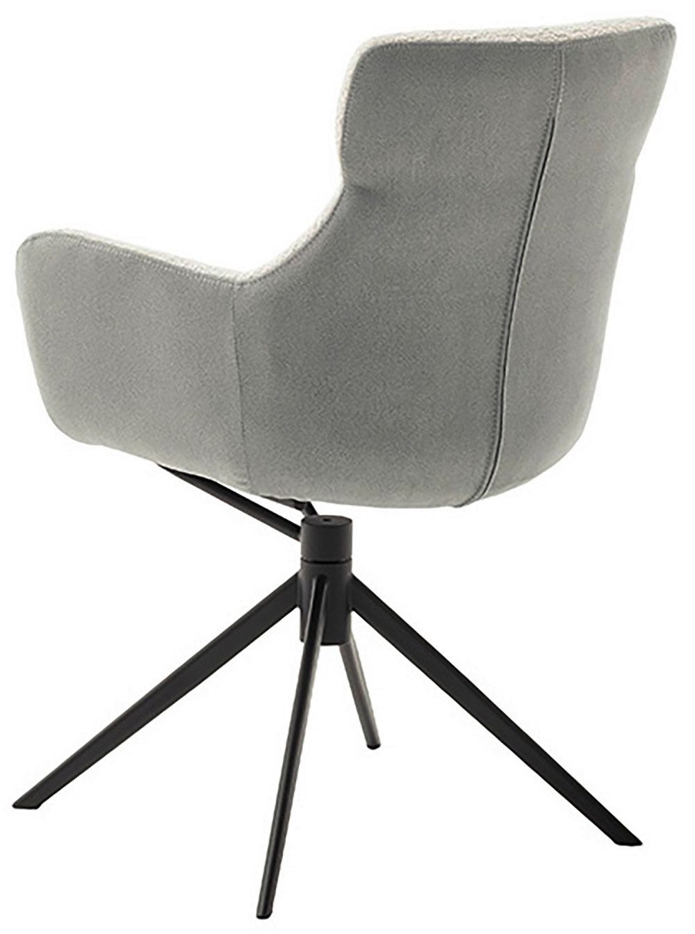 MCA furniture Eetkamerstoel (2-set), draaibaar 360°, draai- & schommelfunctie, zithoogte ca. 50 cm