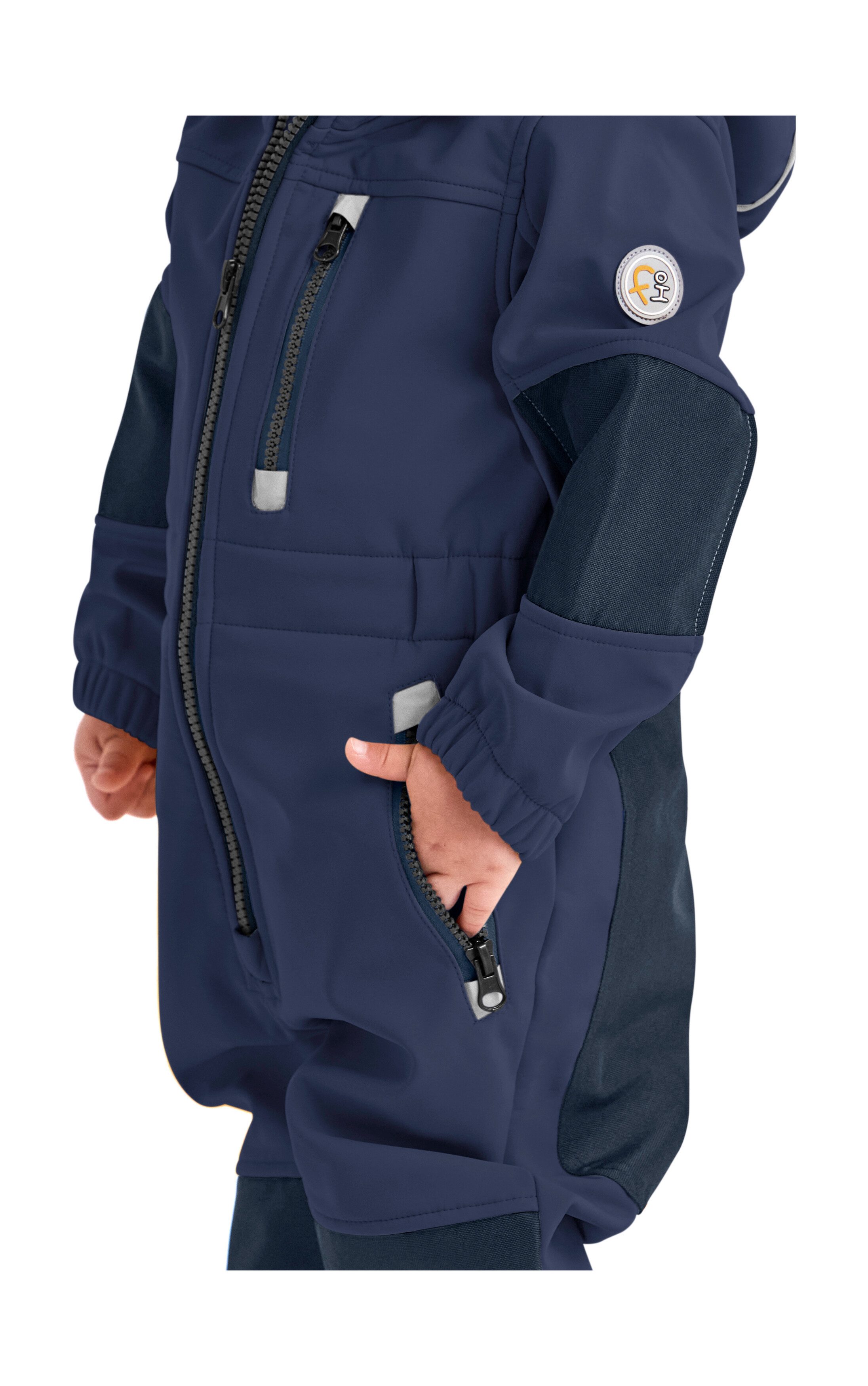 first instinct by killtec Jumpsuit FIOW 35 MNS ONPC Softshellpak met fleece binnenin, waterafstotend, winddicht