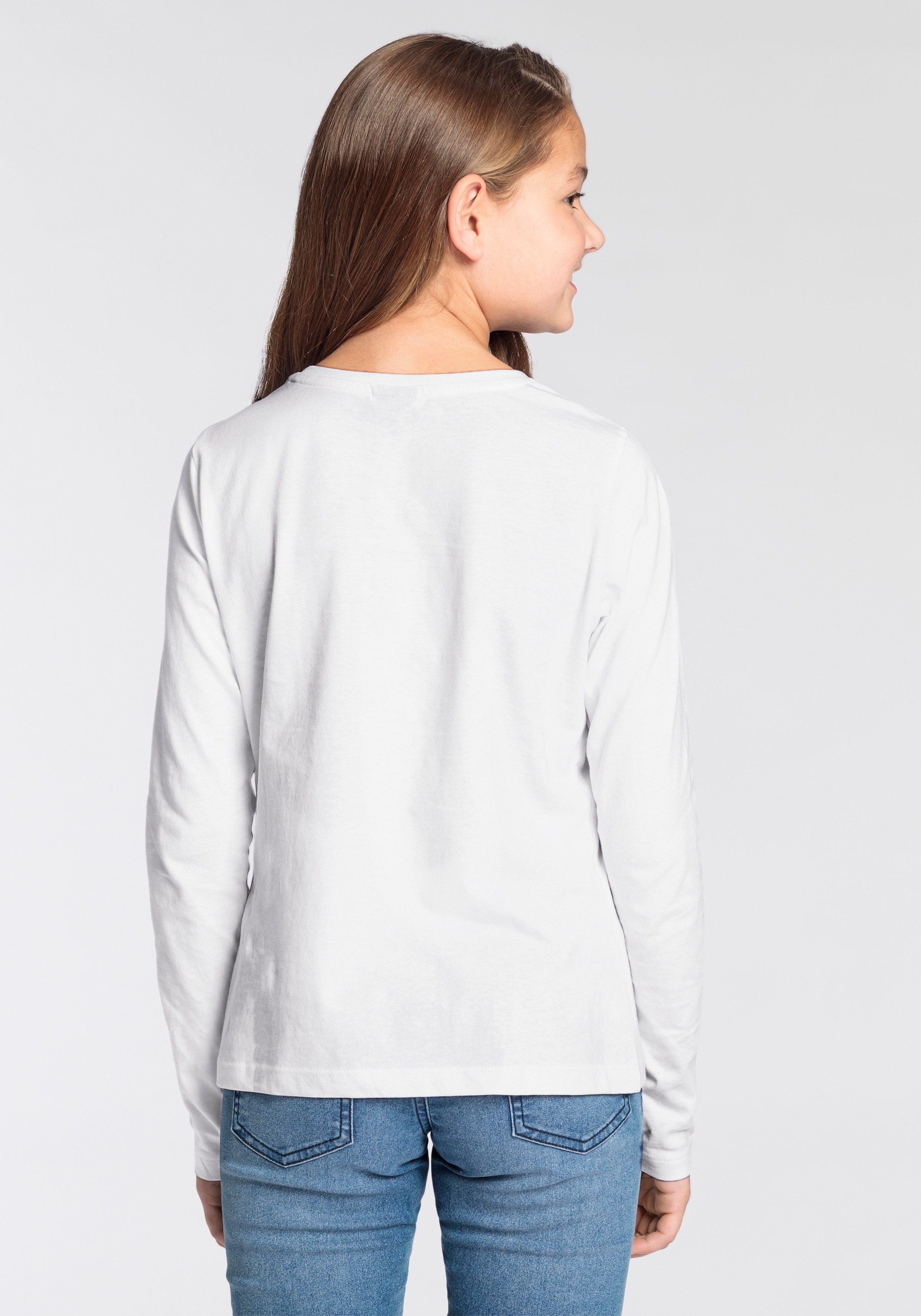 KIDSWORLD Shirt met lange mouwen Spreukshirt Langarm, getailleerde snit, met stijlvolle druk