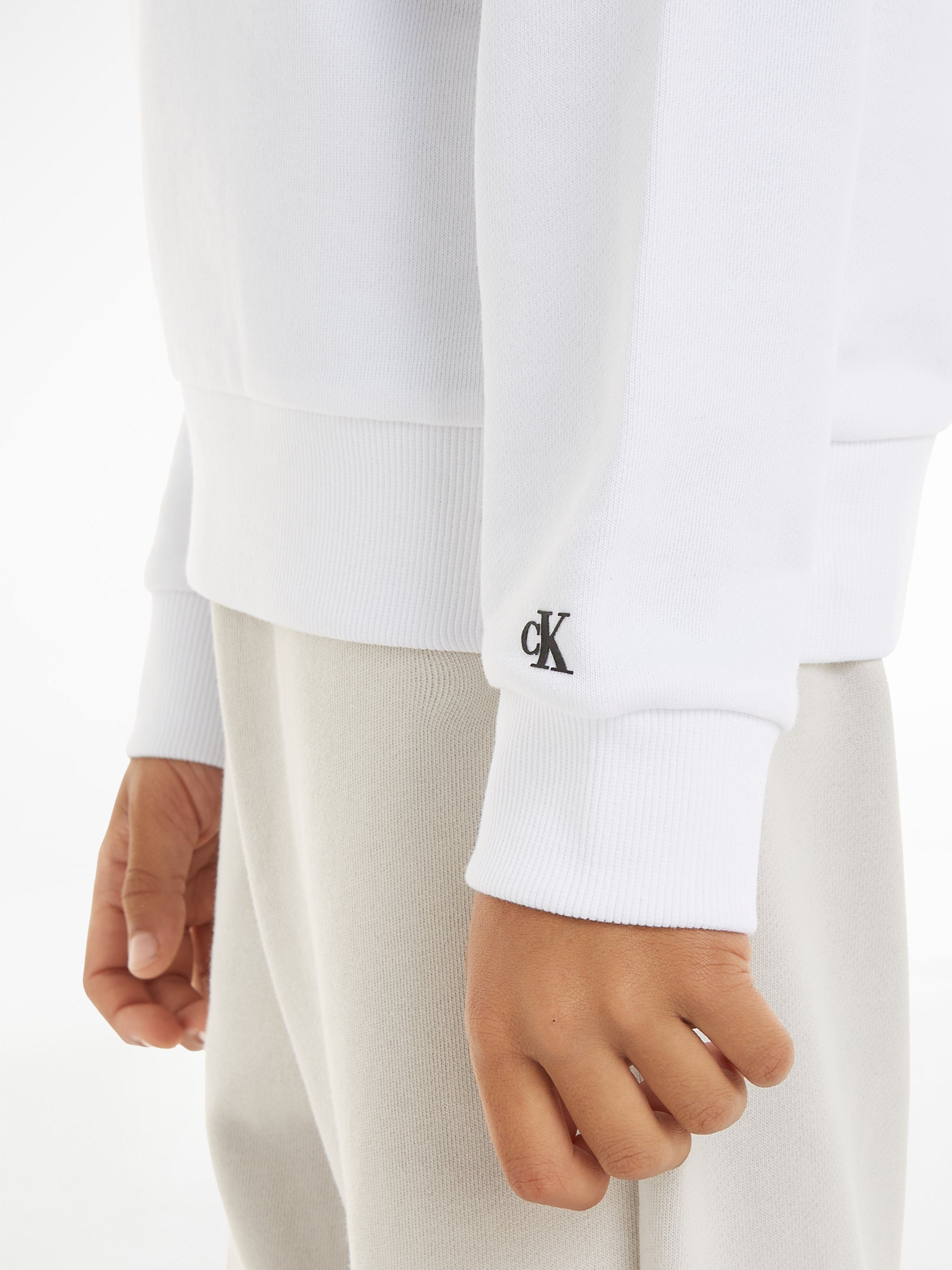 Calvin Klein Sweatshirt INST. LOGO REGULAR CN voor kinderen tot 16 jaar