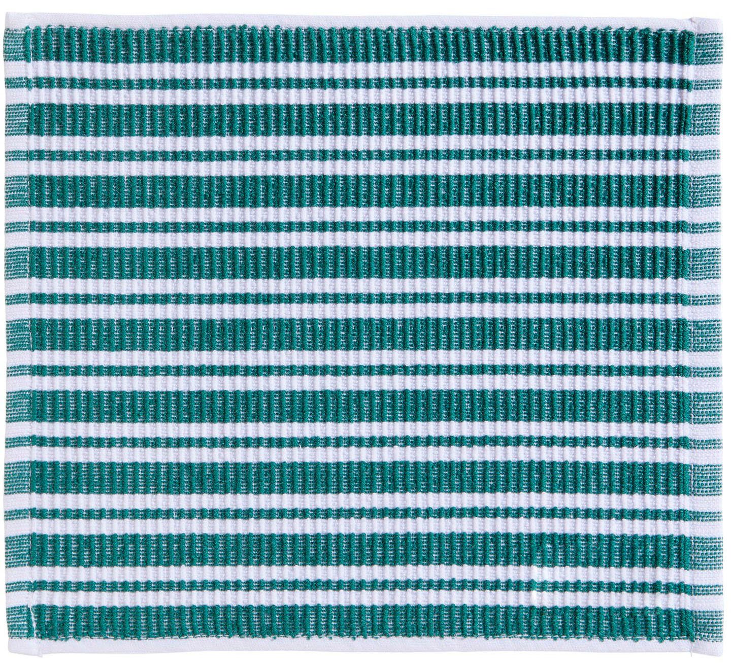 DDDDD Vaatdoek Stripe, 30x30 cm, van 100% katoen met luxueuze ribstructuur en optimale vochtabsorptie (set, 4-delig)