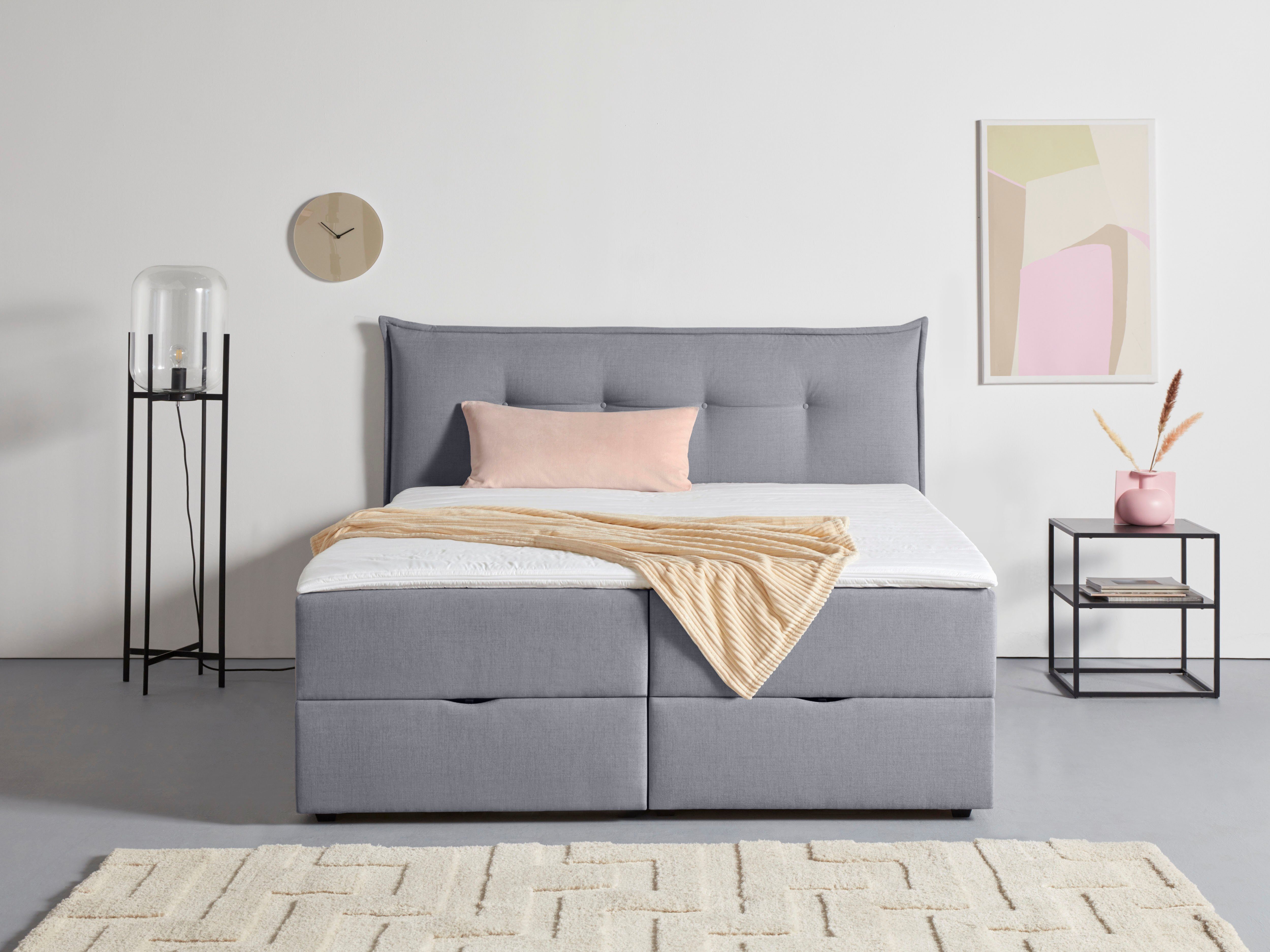 Andas Boxspring Lichtgewicht inclusief bedkist & topmatras, in 4 breedten en 2 hardheden