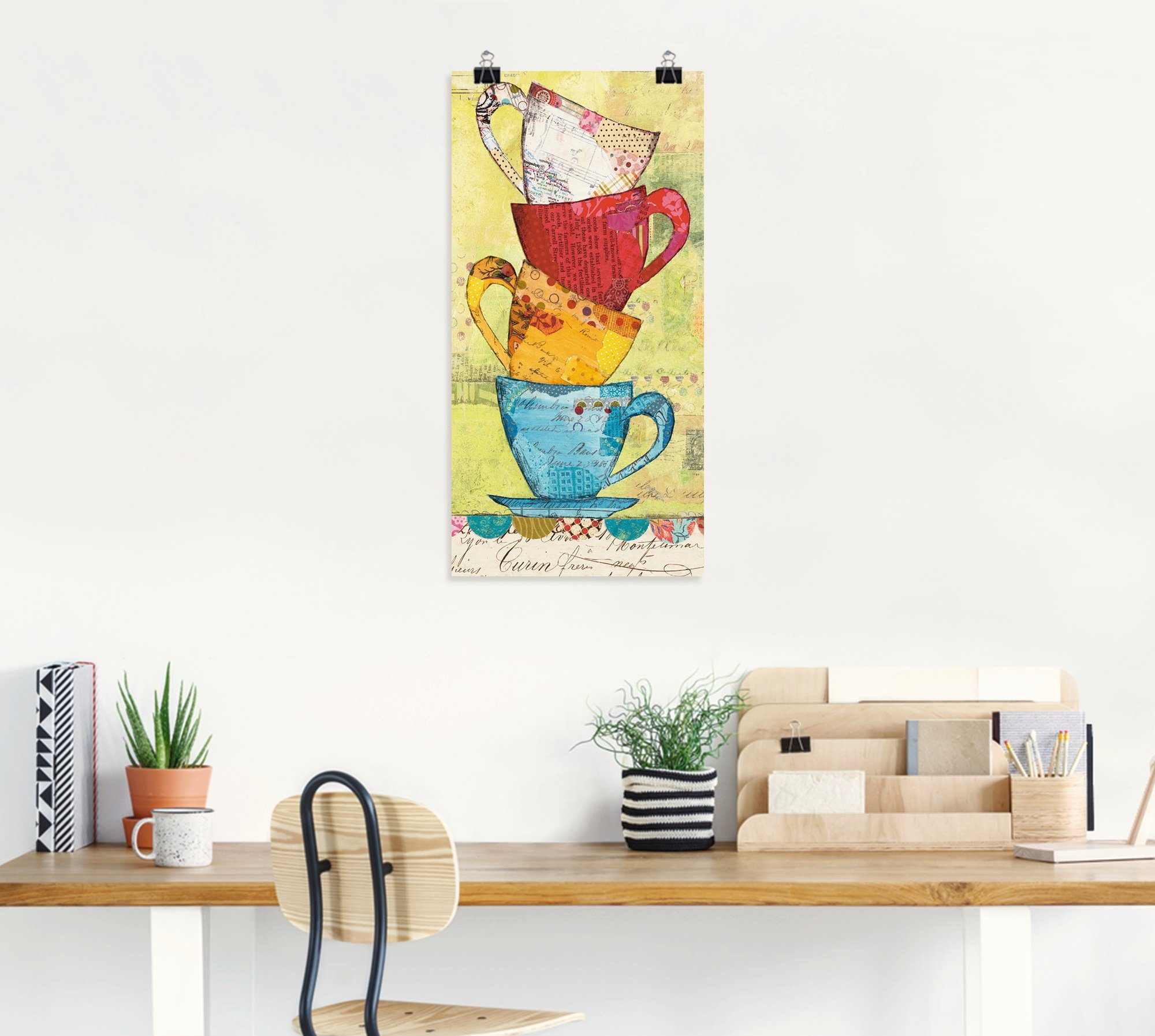 Artland Artprint Kom voor koffie als artprint op linnen, poster, muursticker in verschillende maten