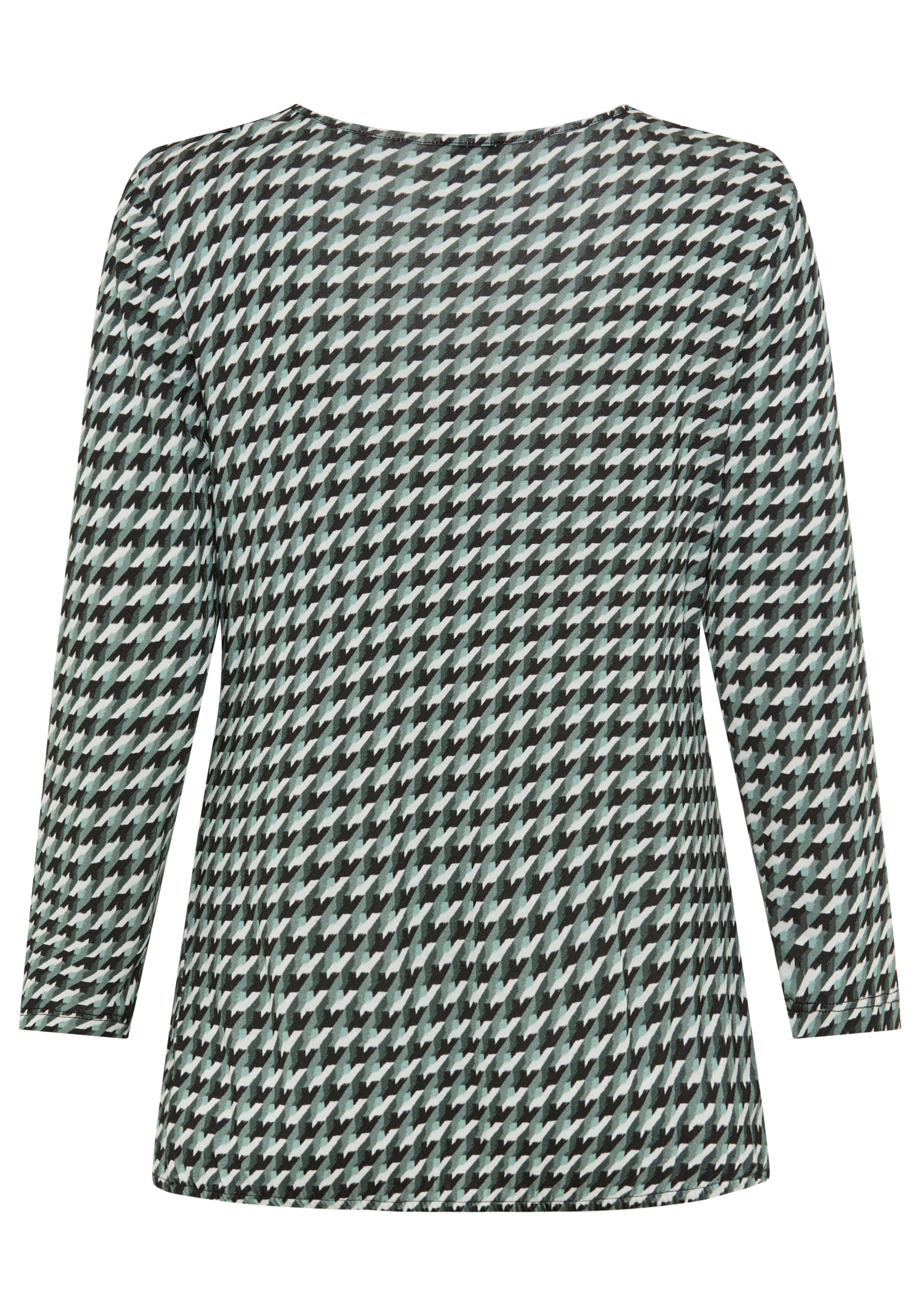 Laura Scott Shirt met 3/4 mouwen met grafische all-over print - nieuwe collectie