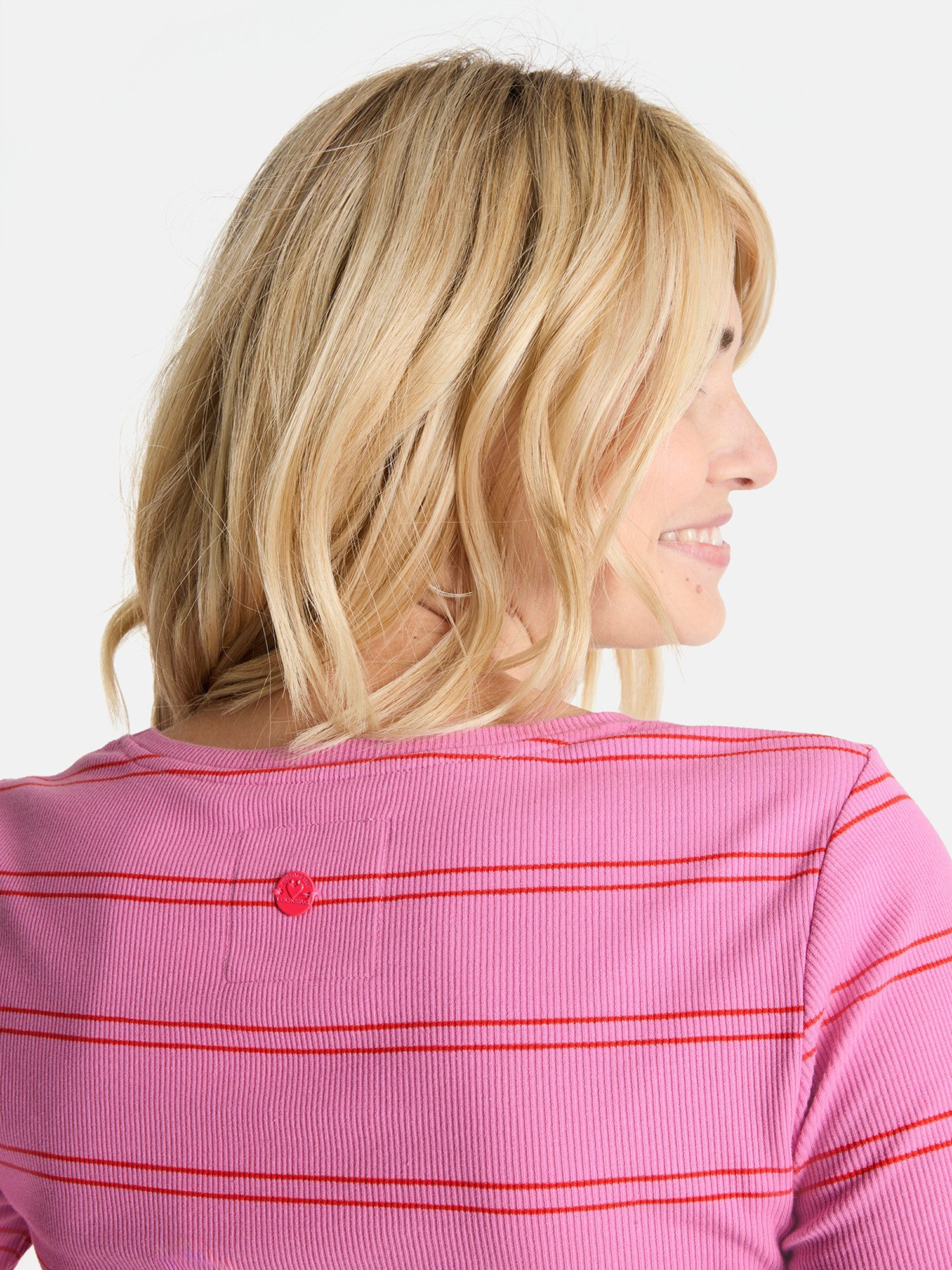 Lieblingsstück Shirt met lange mouwen SinaL met hartmotief en strepen