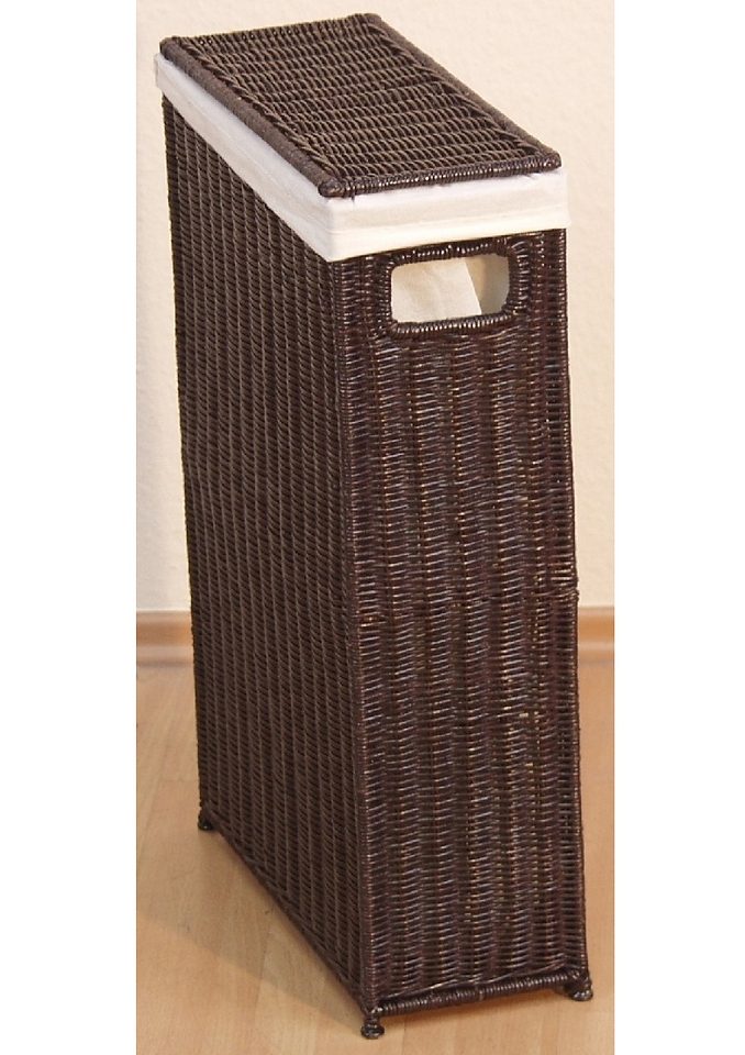 HOFMANN LIVING AND MORE Wasmand voor smalle nissen geschikt, slechts 16 cm breed (1 stuk) wasmanden bruin