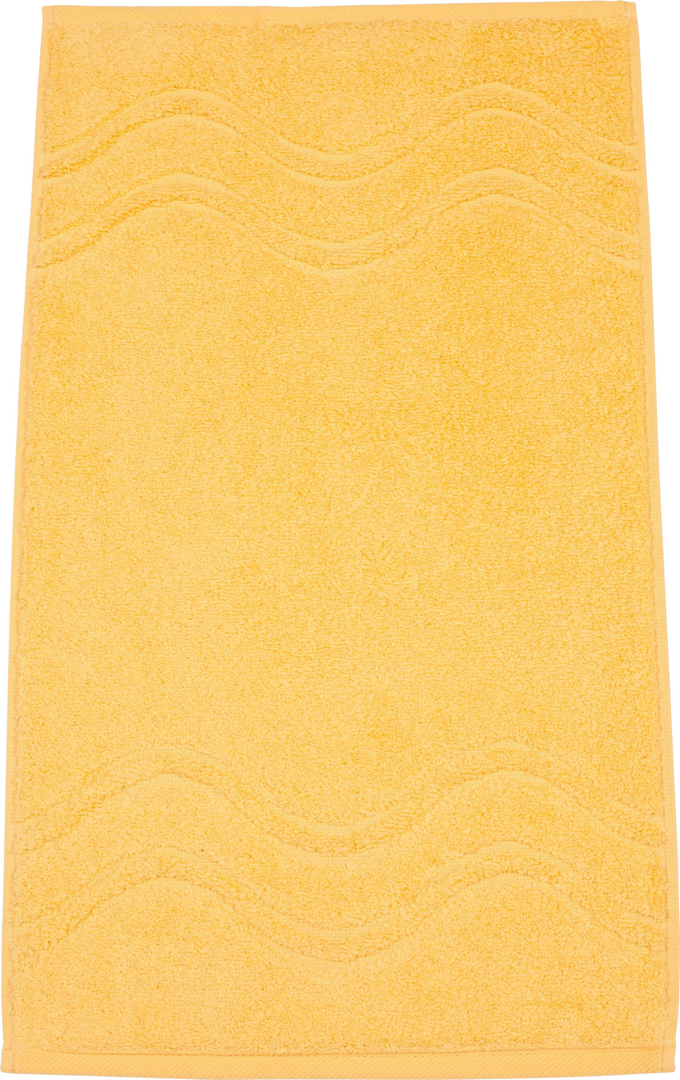 ROSS Gastendoek Cashmere feeling met golven-randdessin (6-delig)
