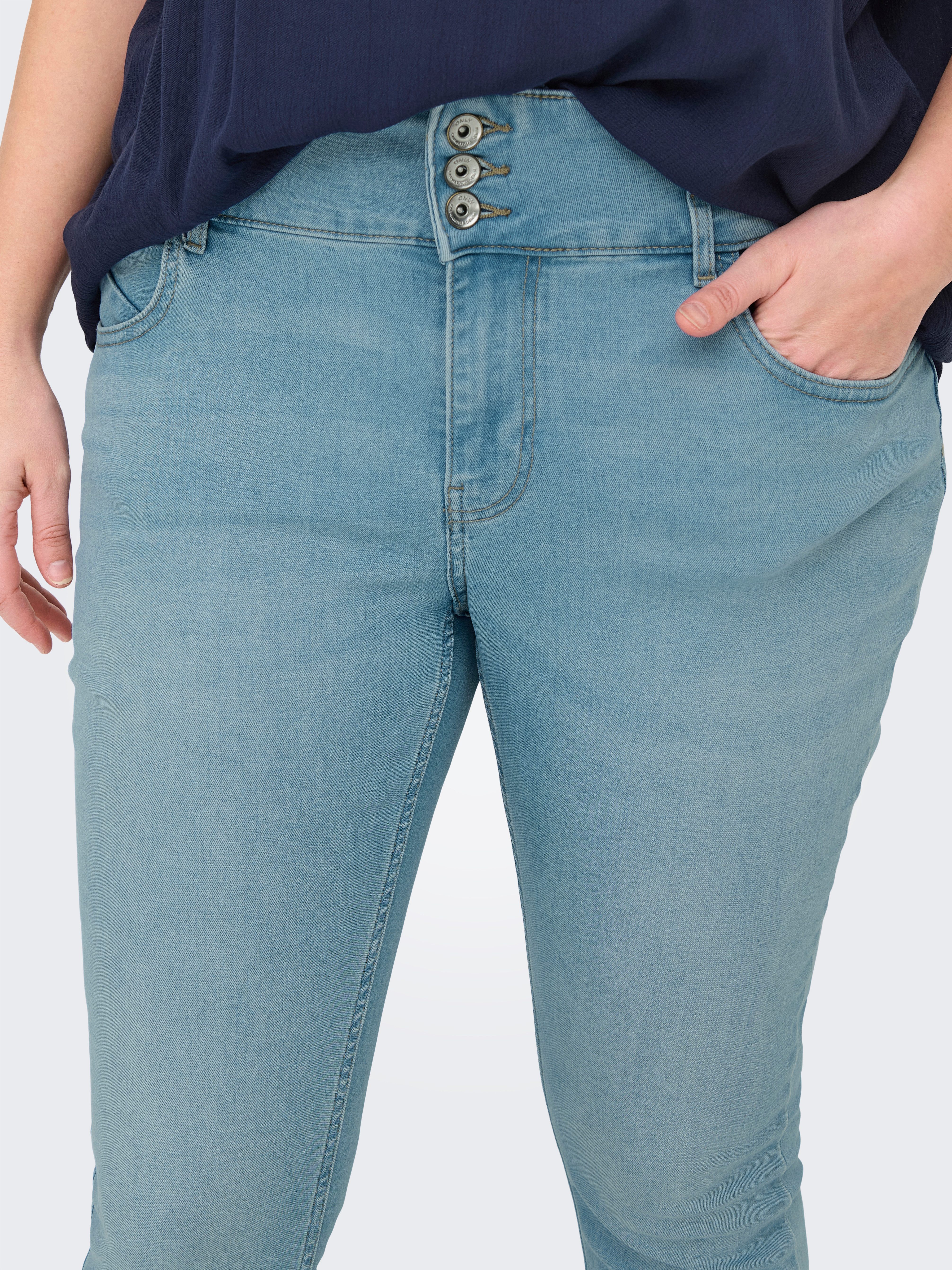 ONLY CARMAKOMA High-waist jeans CARANNA HW SKINNY ANK DNM ANA NOOS