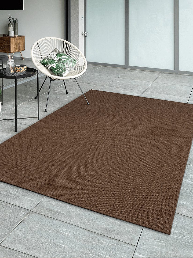 OTTO The carpet Vloerkleed Mistra moderne robuuste binnen- en buitenkleed moderne vloerkleden bruin