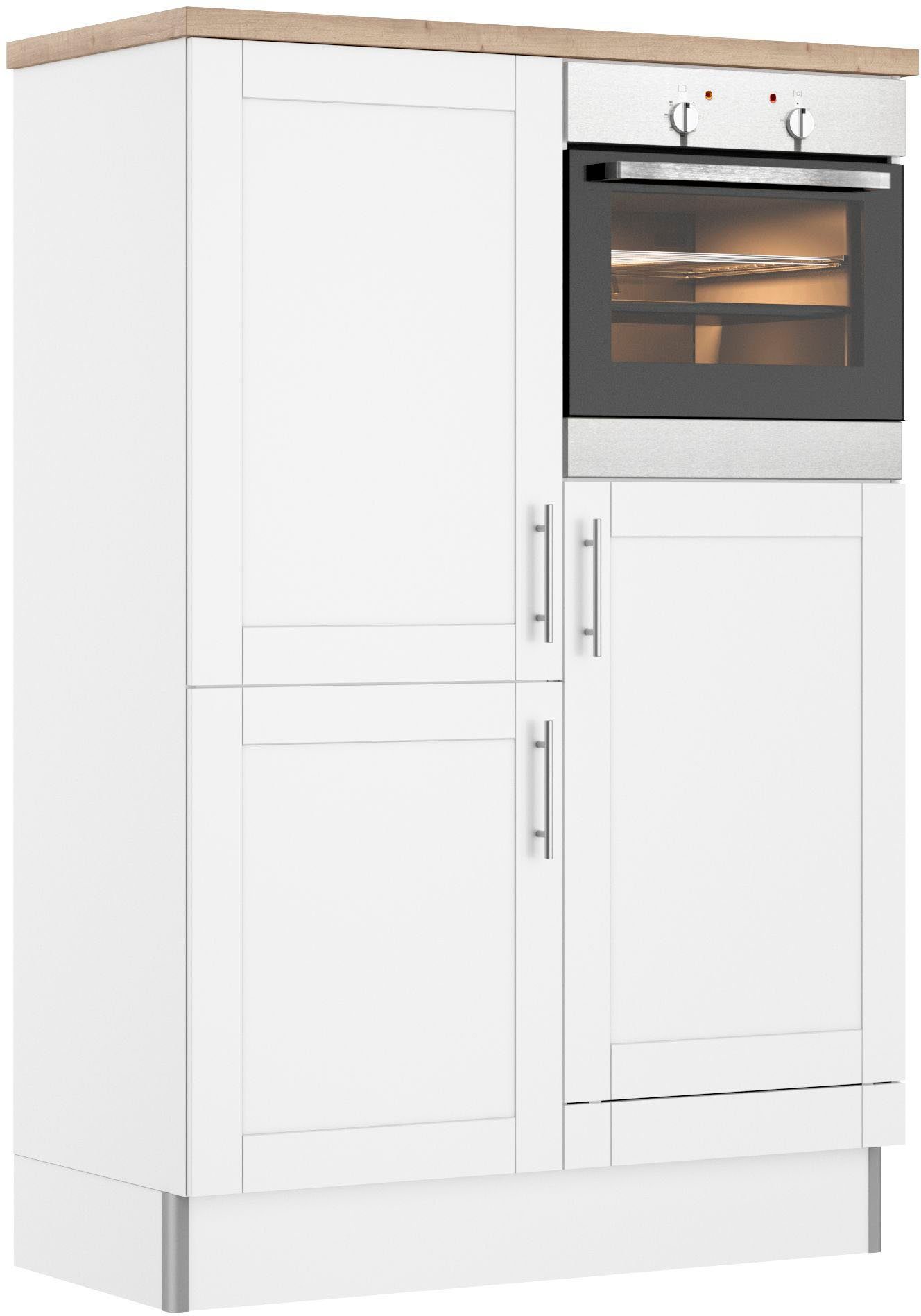 Kochstation Keuken KS-Ahus, Hoge kastmodule Breedte 120 cm, optioneel met elektrische apparaten, softclose functie