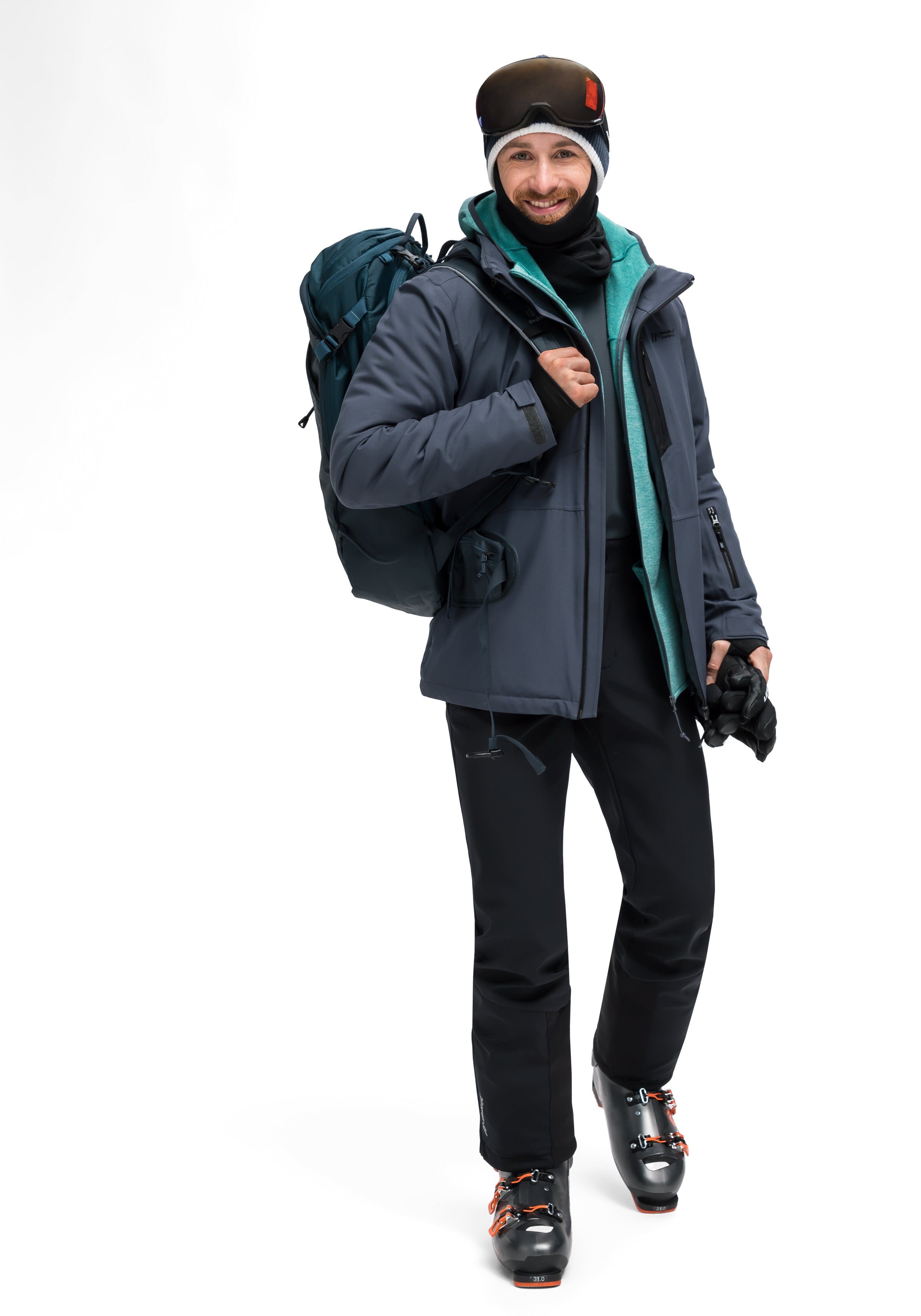Maier Sports Ski-jack Joran ademende herenjack, waterdichte winddichte winterjack