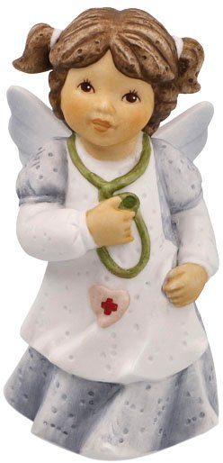 Goebel Engelfiguur Beschermengel - Beste Gezondheid, Kerstdecoratie, Hoogte ca. 8,5 cm Verzamelobject, kerstfiguur, decoratieve figuur van biscuitporselein (1 stuk)