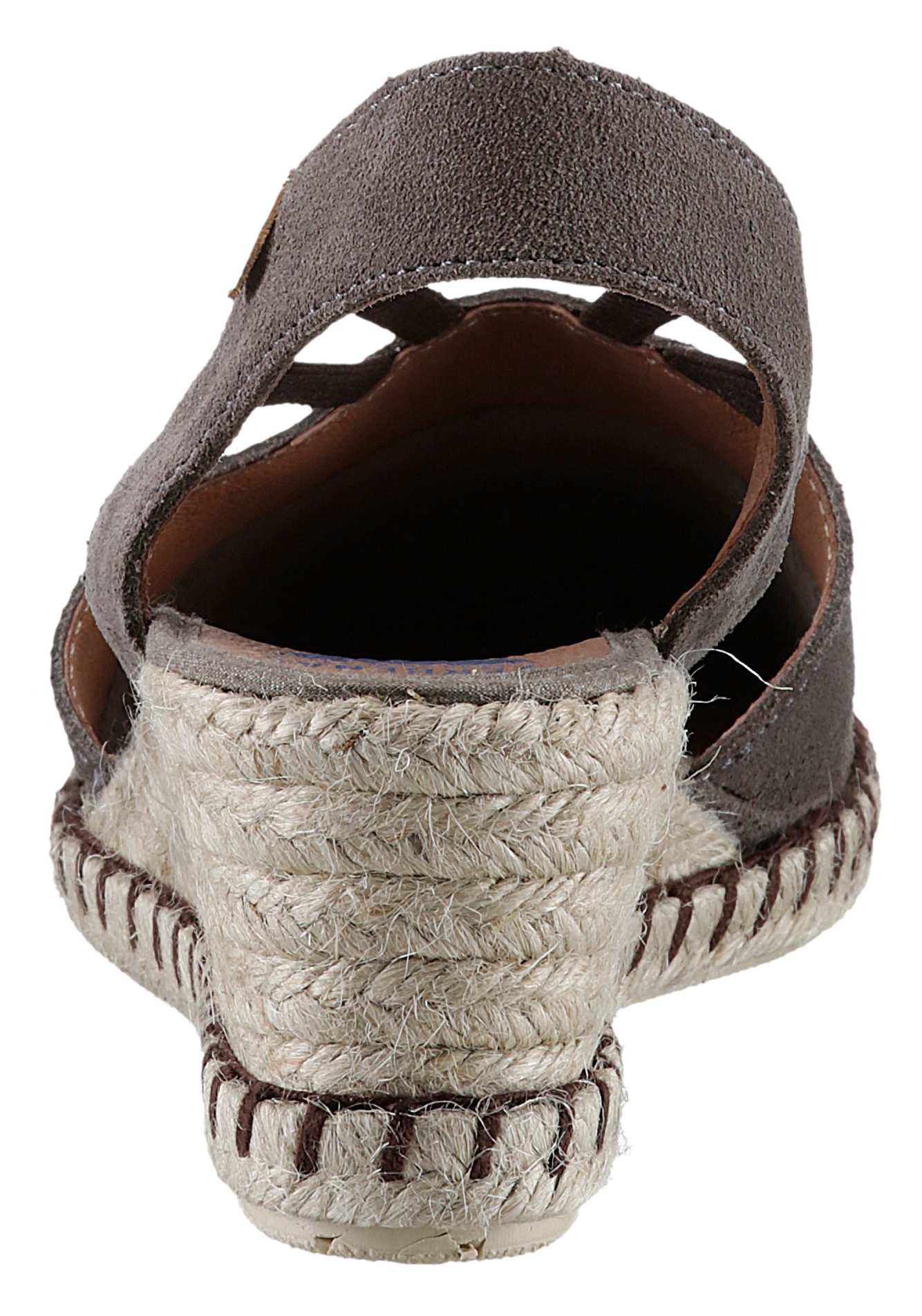 VERBENAS Sandaaltjes Maika Serraje zomerschoen, sandaal, sleehak, met jute bekleding
