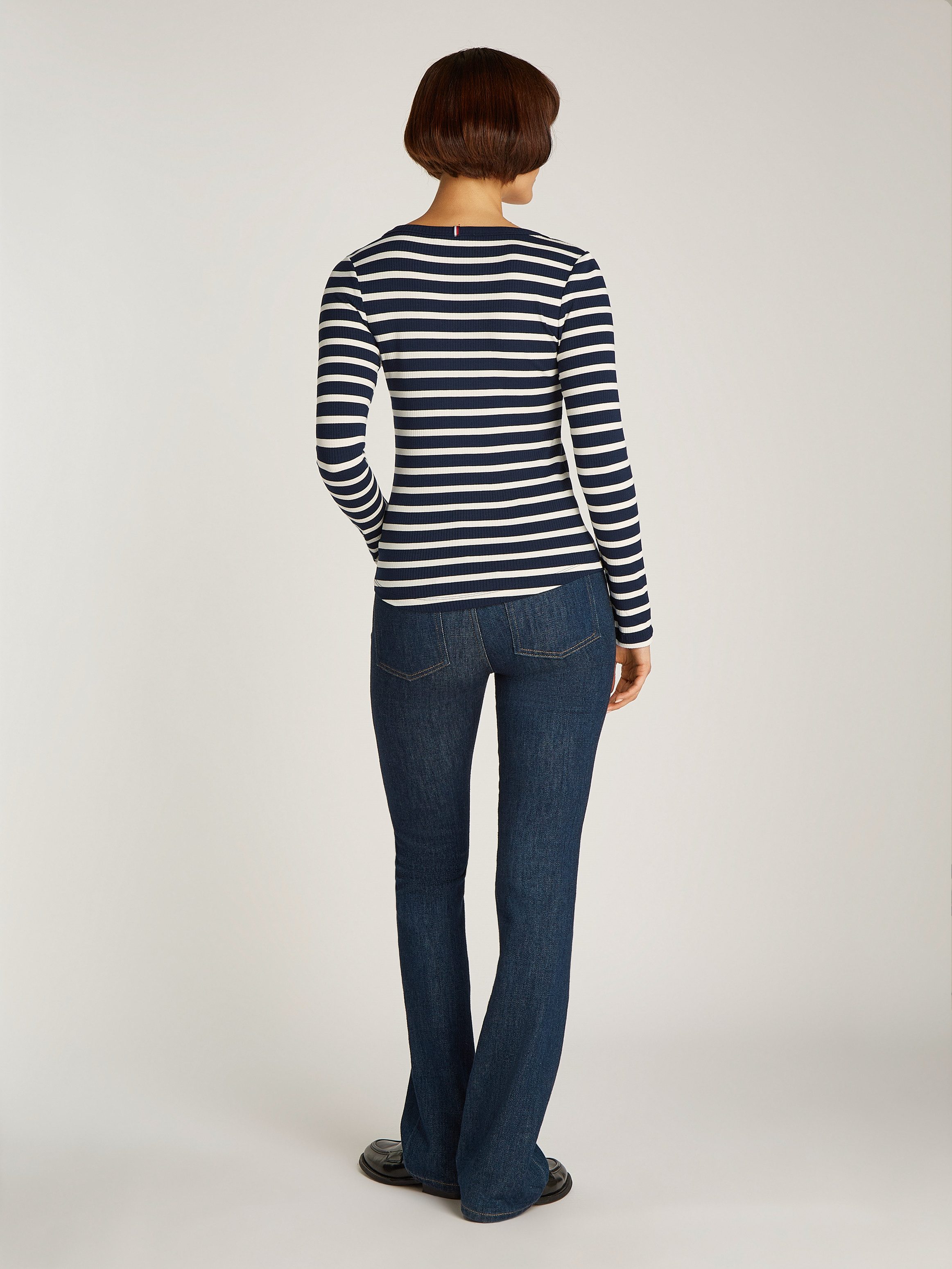Tommy Hilfiger Shirt met korte mouwen 5X2 RIB C-NK SS met ronde hals korte mouwen