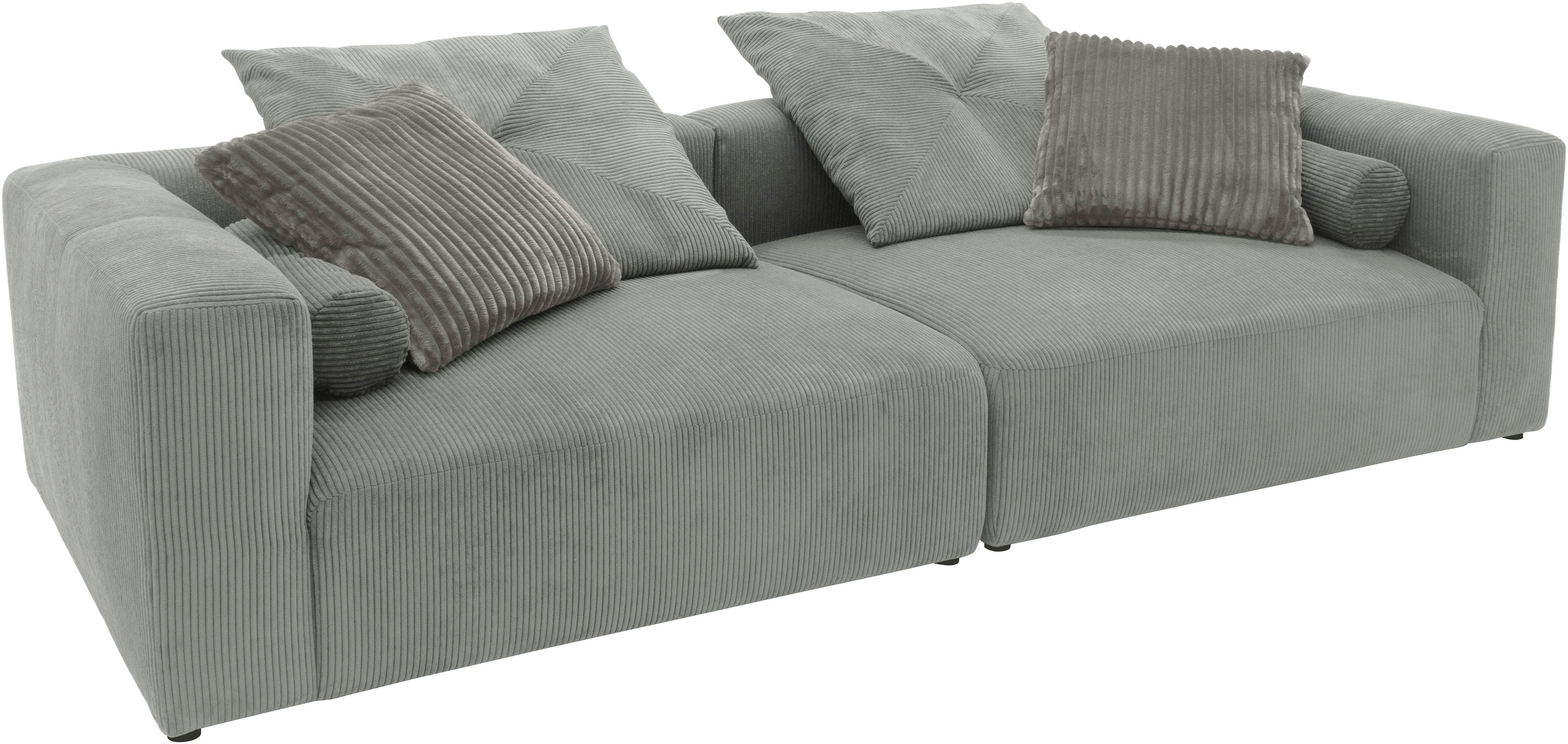 INOSIGN Megabank Suyana met binnenvering, bxdxh: 304x135x69 cm, sierkussen + kussenrollen