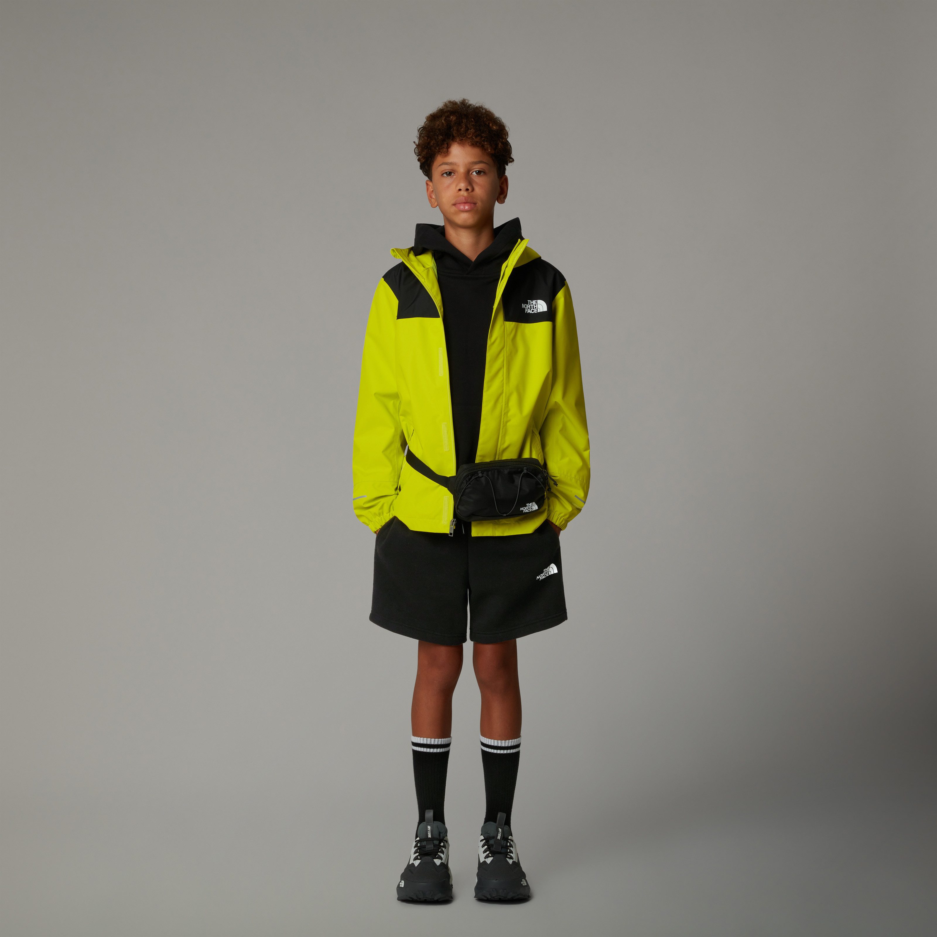 The North Face Sweatshort Regulier gesneden katoen shorts voor jongens (1-delig)