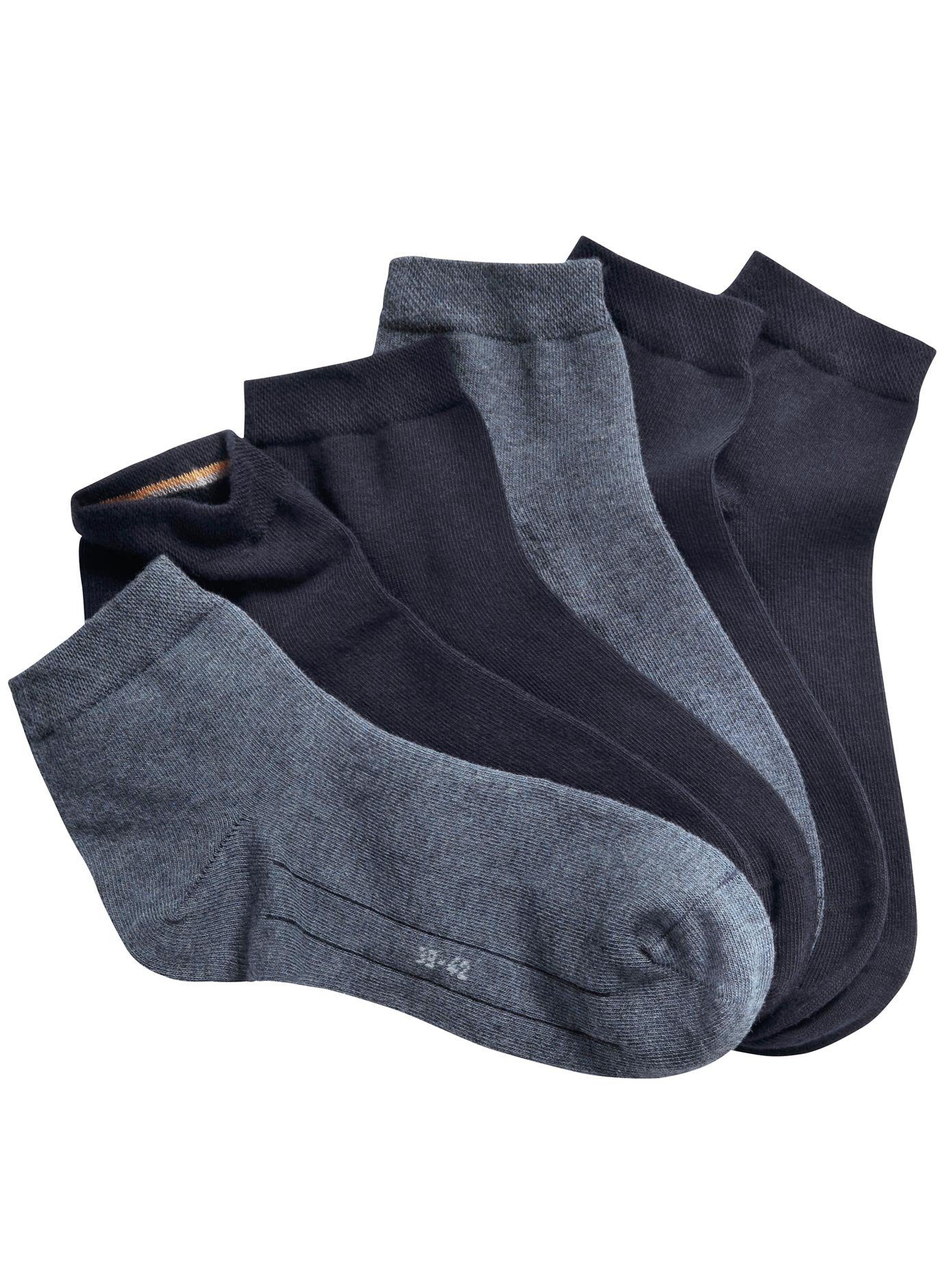 Camano Korte sokken (7 paar) unisex sportsokken maat 2/39 blauw