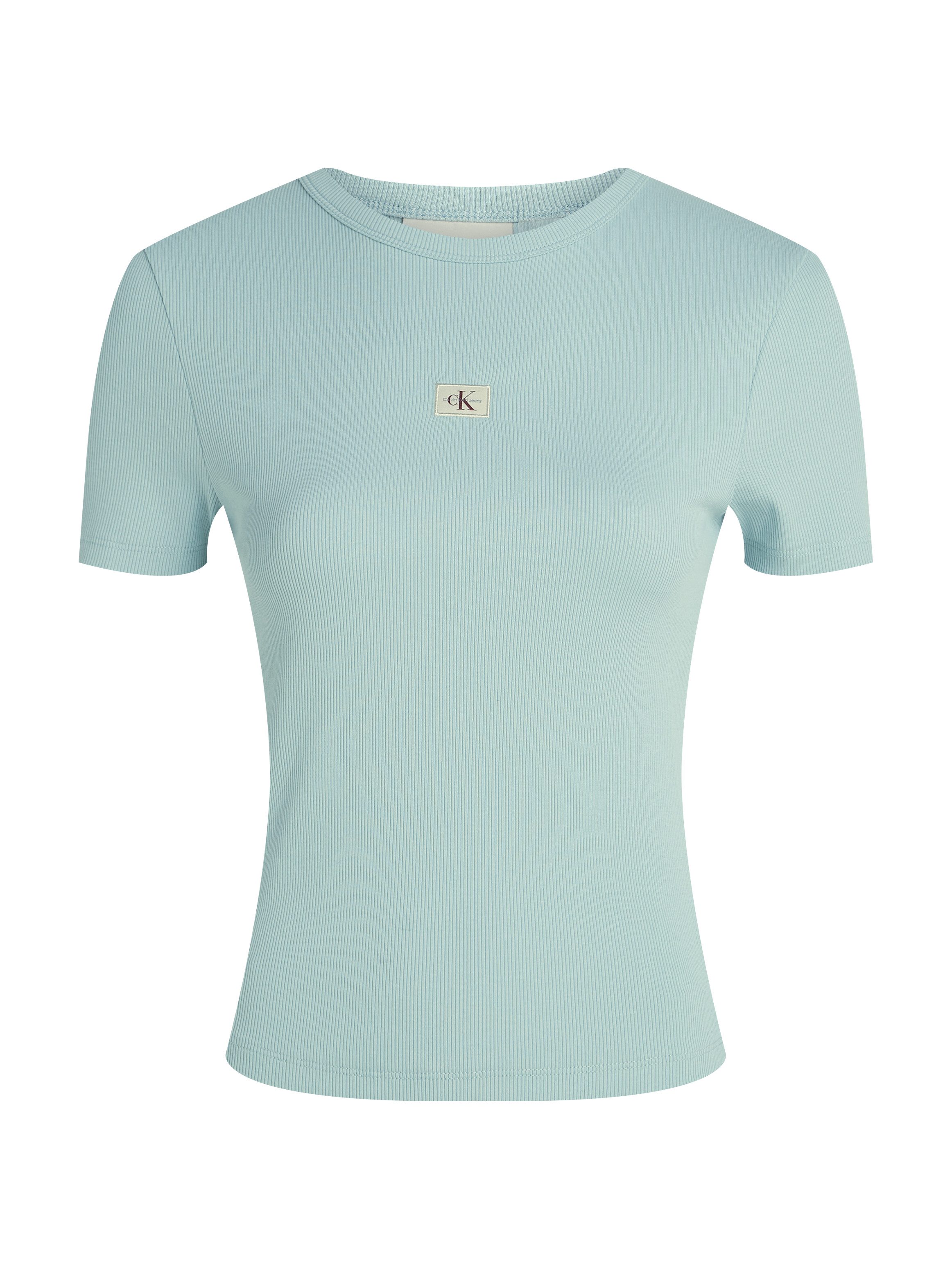 Calvin Klein T-shirt WOVEN LABEL RIB FITTED TEE
