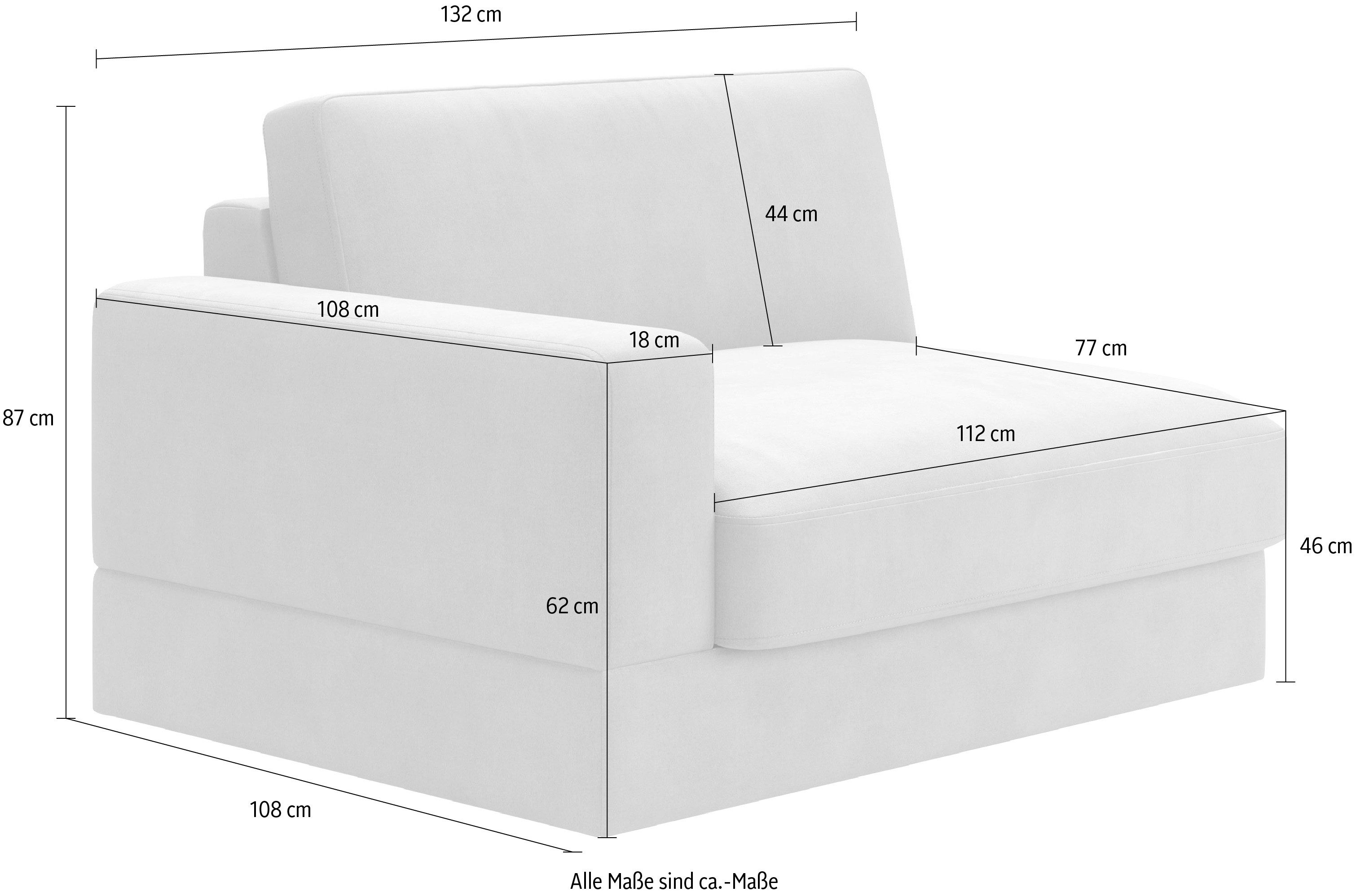 RAUM.ID 1,5-zits Innovid Modern modulair bekledingsprogramma